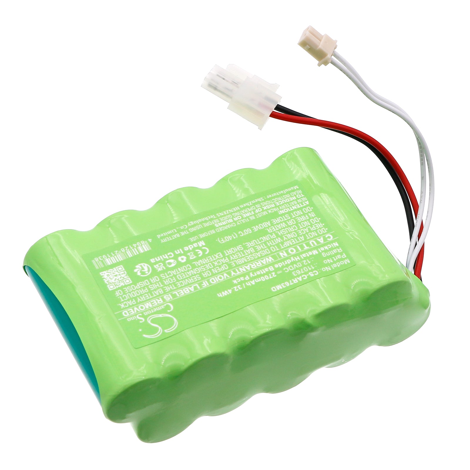 12V, Ni-MH, 2700mAh, Battery fits Cardioline ECG ELAN UP-CP-I, 32.4Wh Medical Cameron Sino Technology Limited