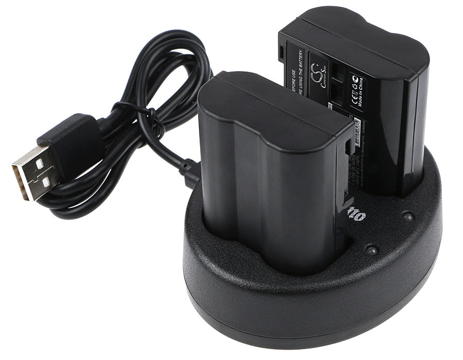 Nikon Battery and USB Cable Set - Compatible with 1 V1, D7000, and More (CS-ENEL15MX x2, DF-ENEL15UH x1) Cosmetic Mirror Cameron Sino Technology Limited