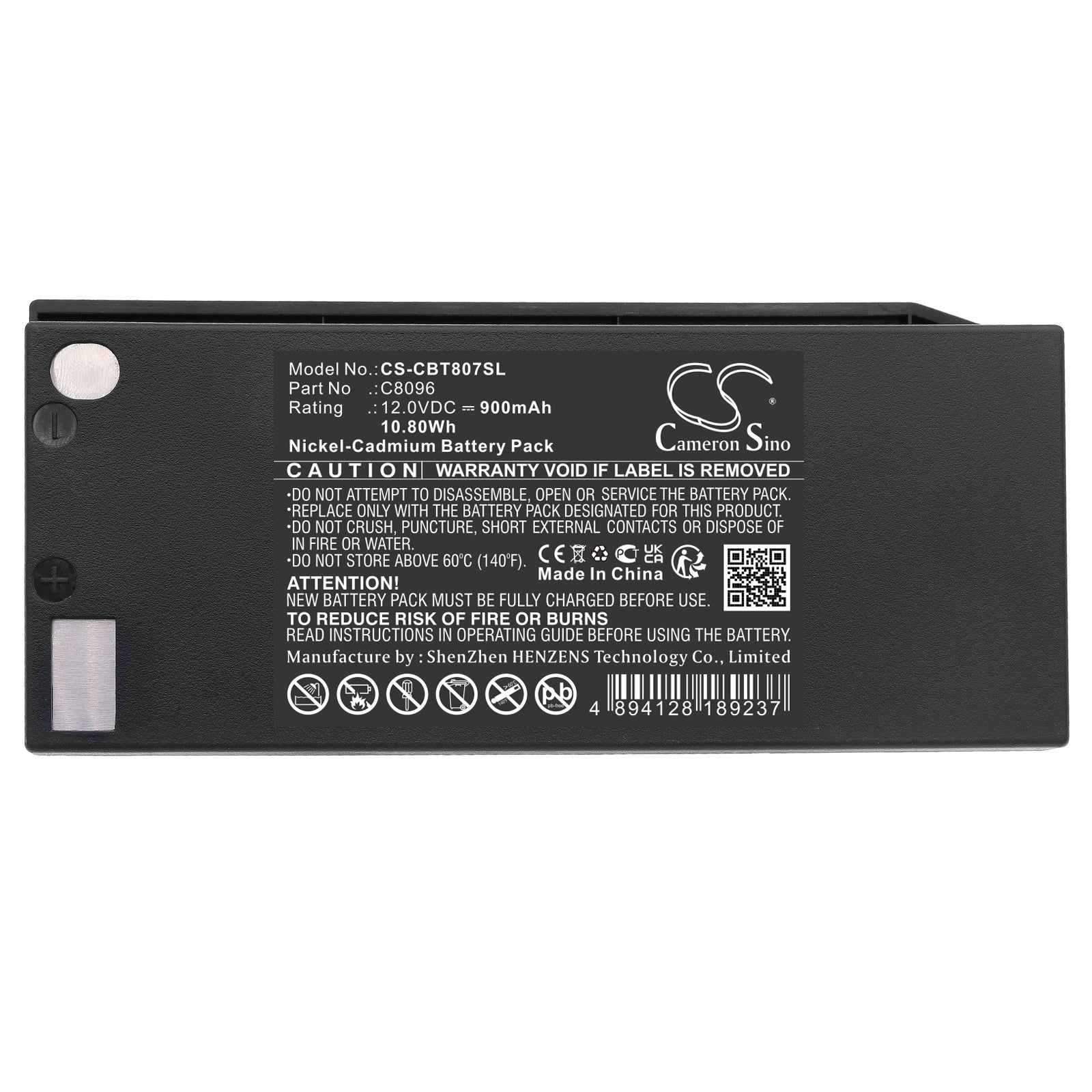 Ni-CD, Crane Remote Control Battery fits Cattron Theimeg 7700t15, T01, 12.0V, 900mAh Crane Remote Control Cameron Sino Technology Limited