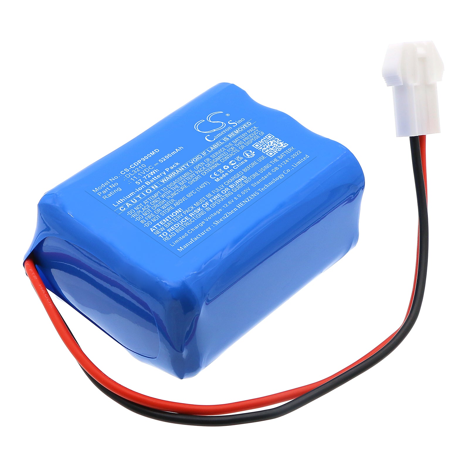 11.1V, Li-ion, 5200mAh, Battery fits Creative PC-900 Pro, UP-7000, 57.72Wh Medical Cameron Sino Technology Limited