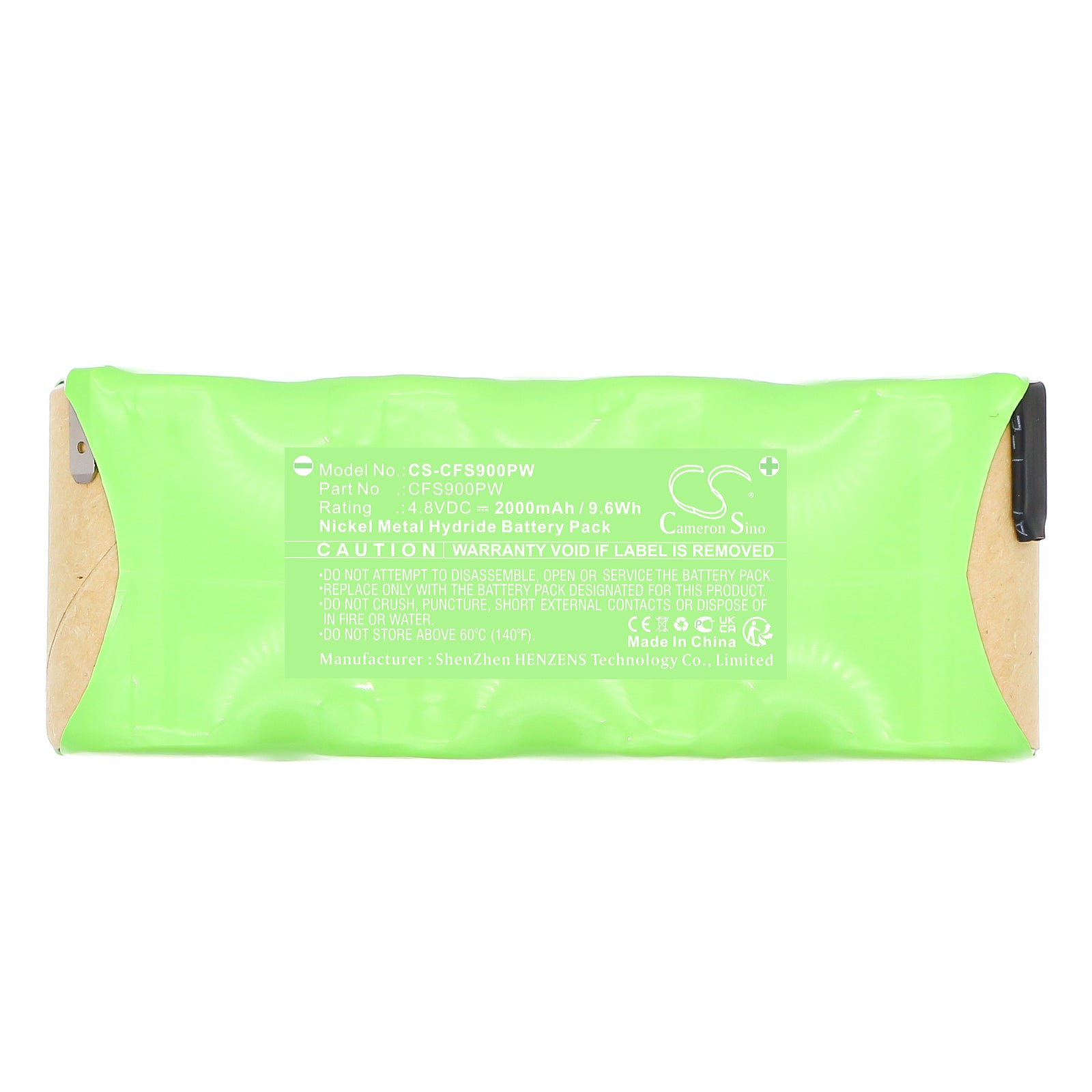 4.8V, Ni-MH, 2000mAh, Battery fits Craftsman 900.11458 cordless screw driver, 9.6Wh Power Tools Cameron Sino Technology Limited