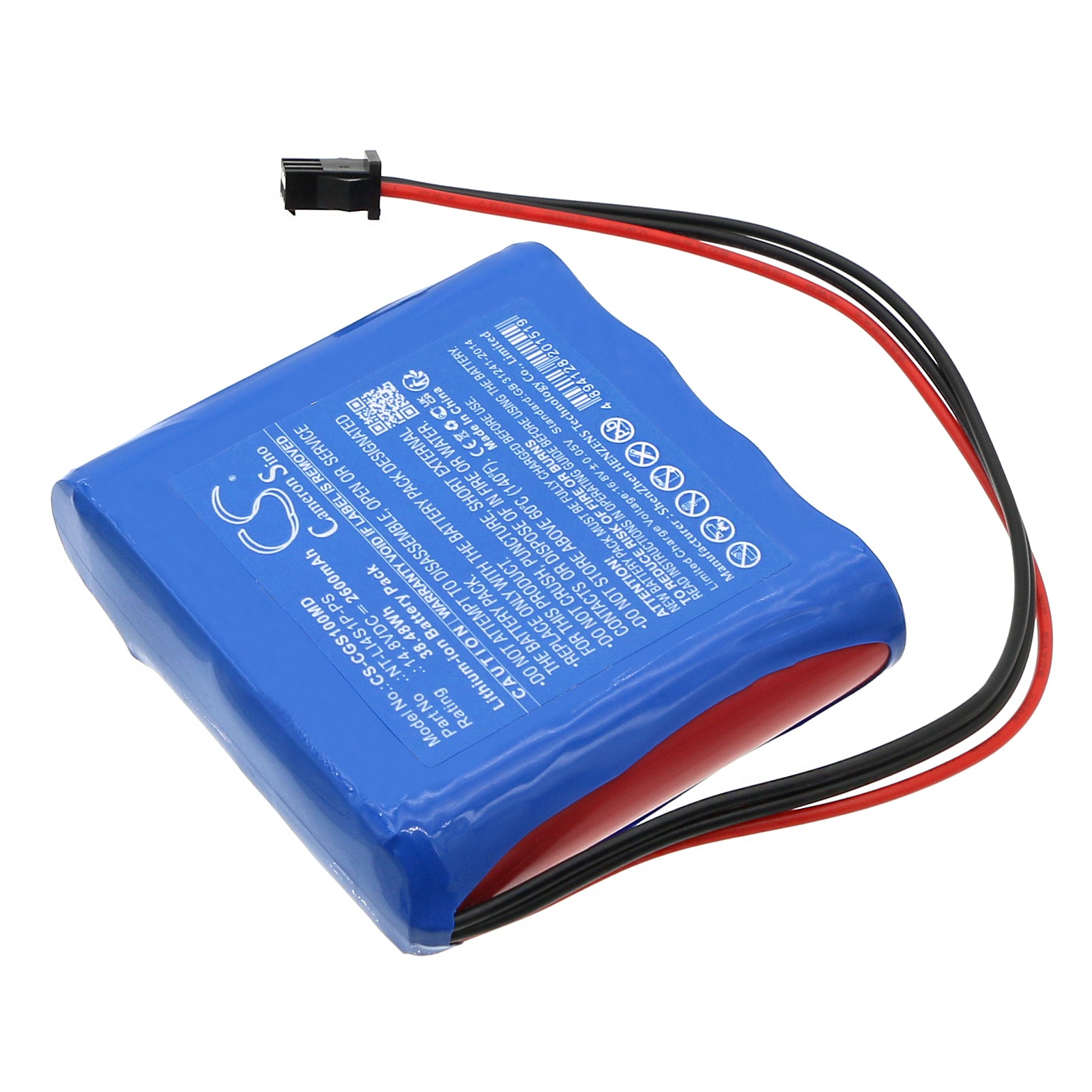 Li-ion, Medical Battery fits Comen Progetti Pgs10, Taurus E, 14.8V, 2600mAh Medical Cameron Sino Technology Limited