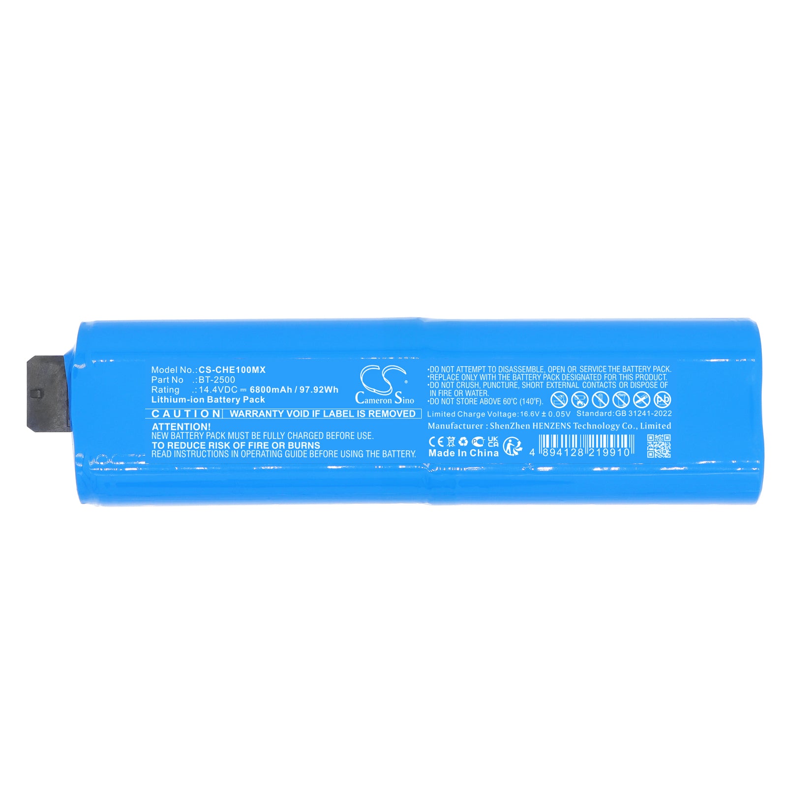 14.4V, Li-ion, 6800mAh, Battery fits Chison ECO 1, ECO 1 Portable Ultrasound, 97.92Wh Medical Cameron Sino Technology Limited