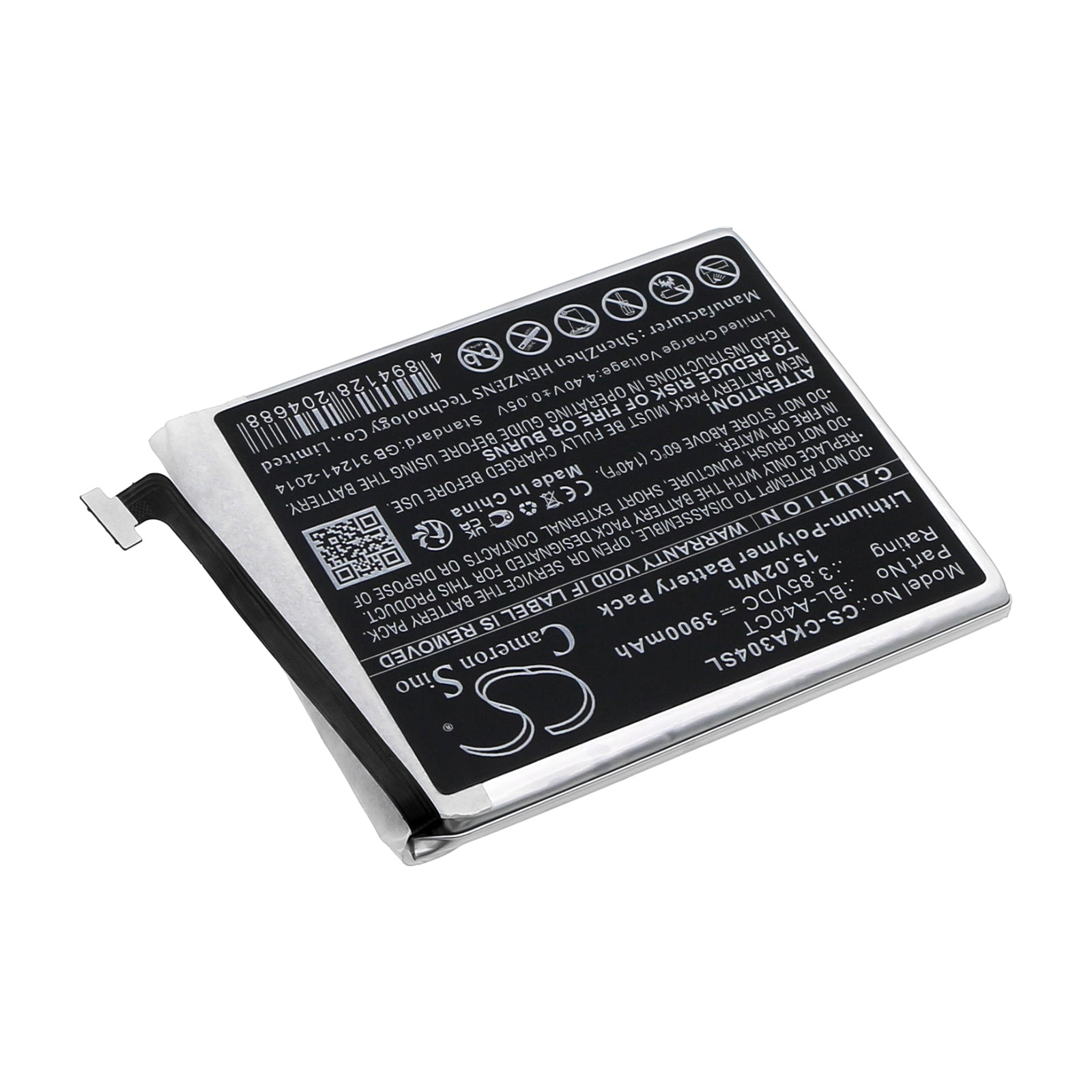 Li-Polymer, Mobile, SmartPhone Battery fits Cricket Innovate E 5g, Sn304ae, 3.85V, 3900mAh Mobile, SmartPhone Cameron Sino Technology Limited