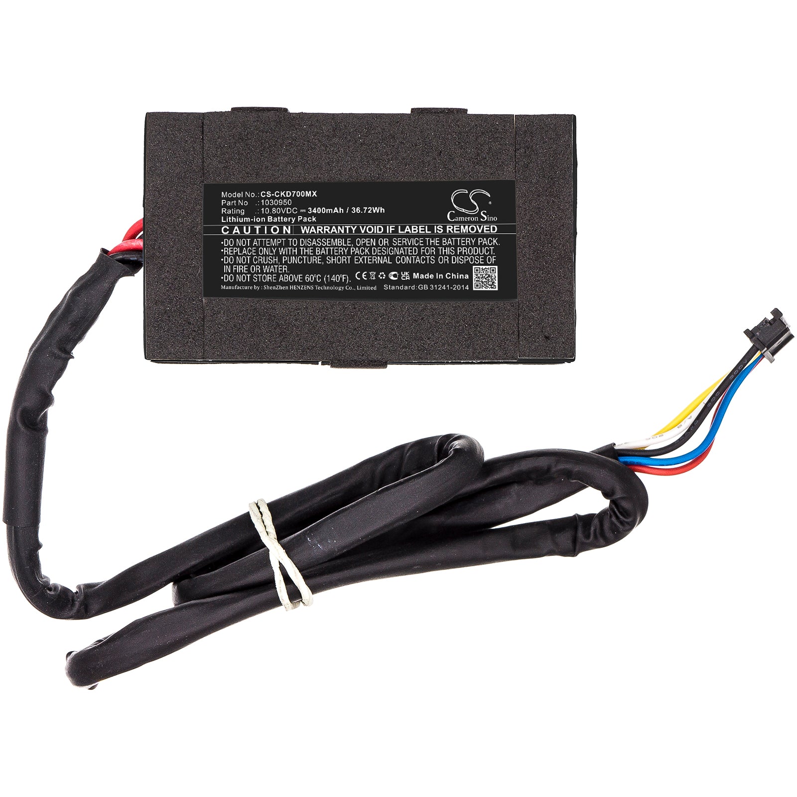 Li-ion, Medical Battery fits Covidien Kendall Scd 700, Medtronic Scd700, 10.8V, 3400mAh Medical Cameron Sino Technology Limited