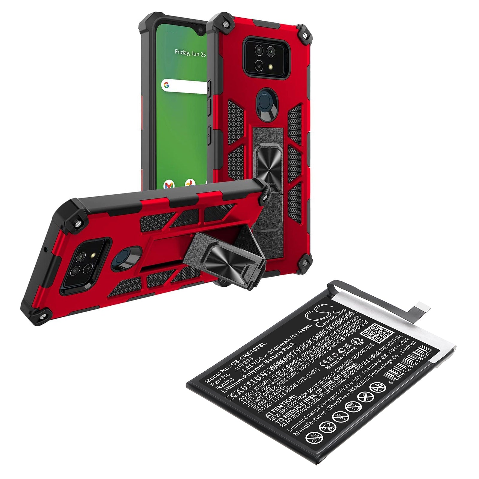 3.85V, Li-Polymer, 3100mAh, Battery fits Cricket EC1002, Ovation 2, 11.94Wh Mobile, SmartPhone Cameron Sino Technology Limited