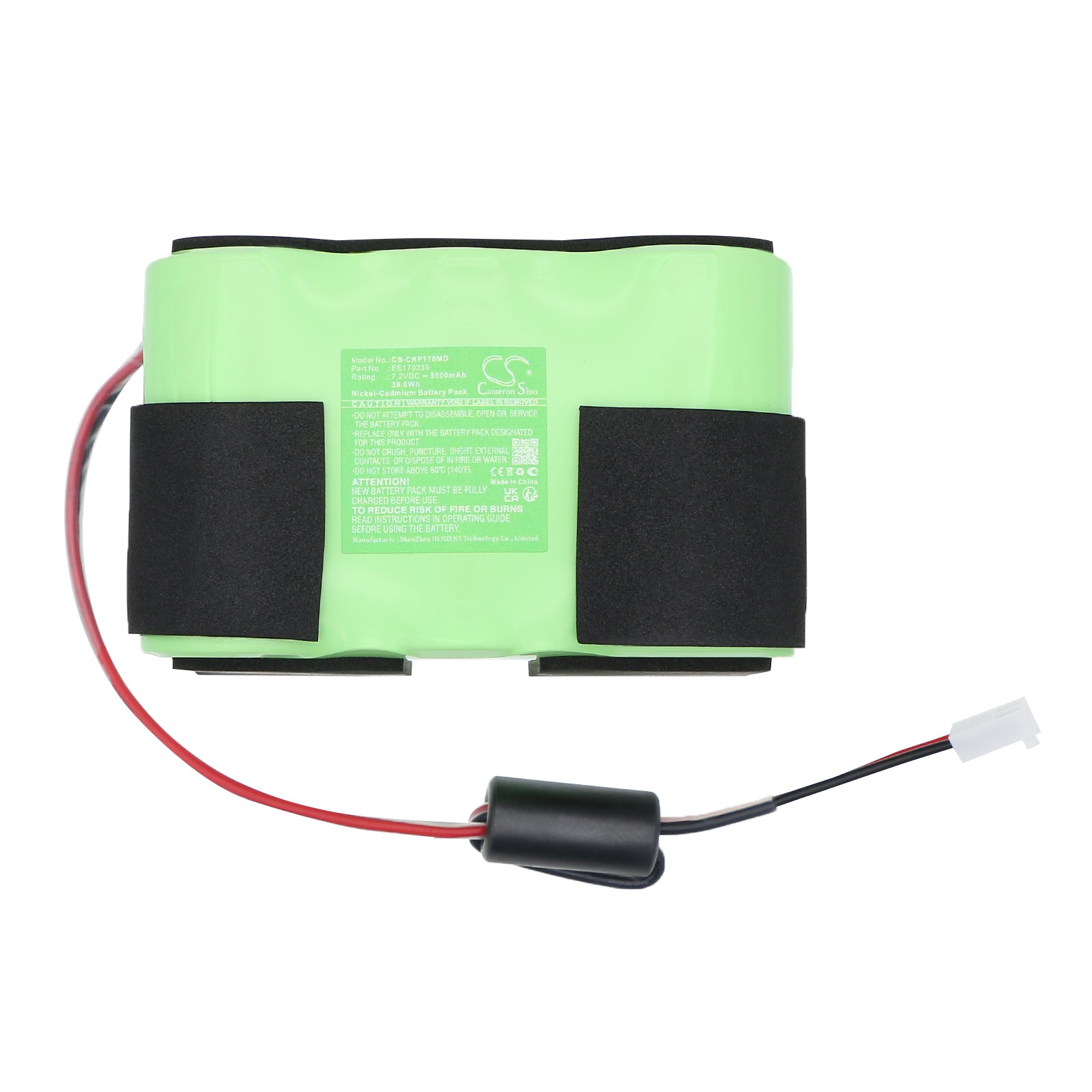 7.2V, Ni-CD, 5500mAh, Battery fits Critikon Oxyshuttle Pulse Oximeter II, 39.6Wh Medical Cameron Sino Technology Limited