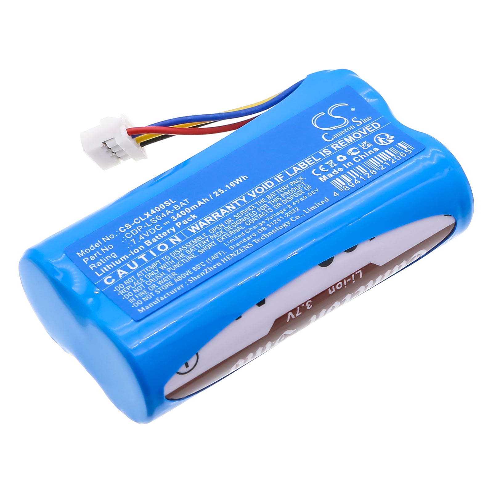 7.4V, Li-ion, 3400mAh, Battery fits Cerevo LiveShell X Encoder, 25.16Wh Transmitters & Receiver Cameron Sino Technology Limited