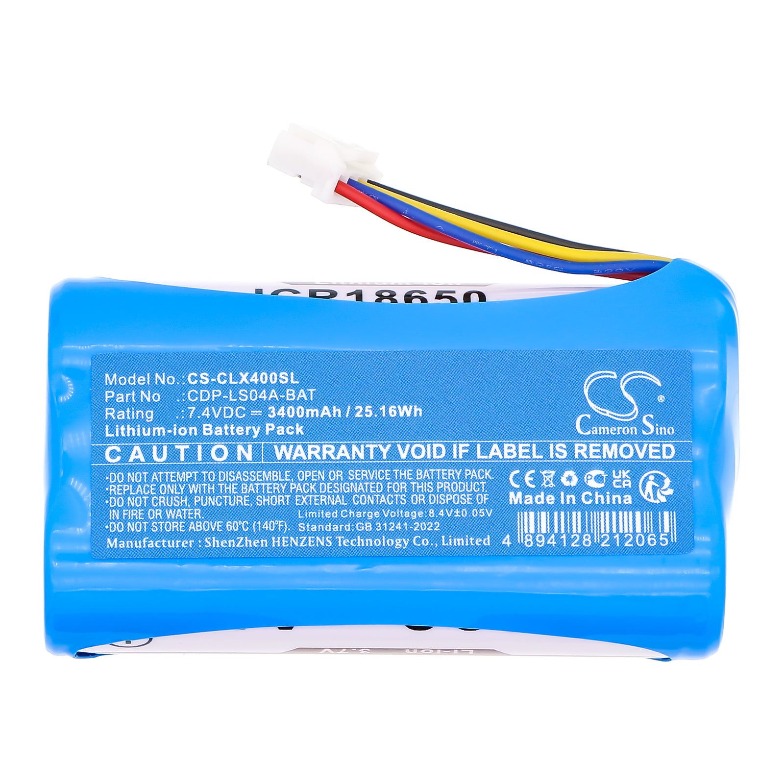 7.4V, Li-ion, 3400mAh, Battery fits Cerevo LiveShell X Encoder, 25.16Wh Transmitters & Receiver Cameron Sino Technology Limited