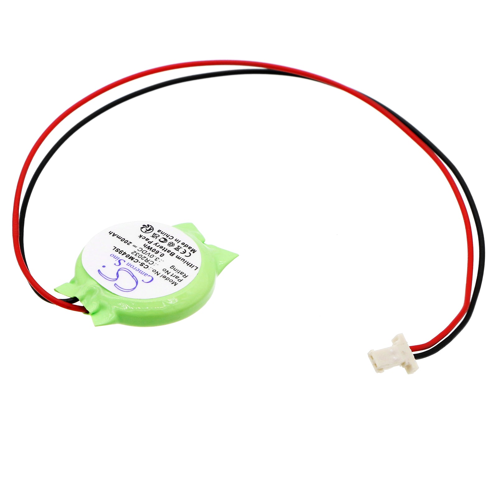 Lithium, Battery Pack Battery fits Custom Battery Pack, 3.0V, 200mAh Battery Pack Cameron Sino Technology Limited