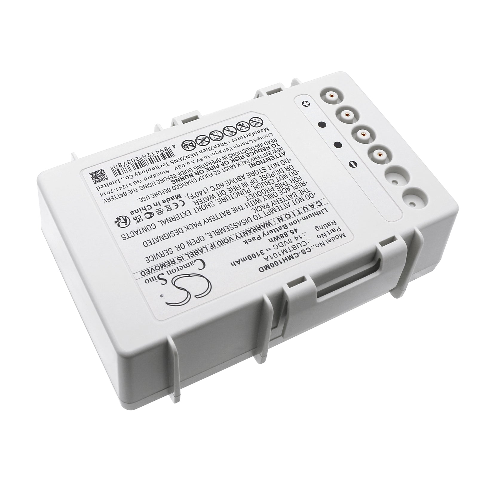 Li-ion, Medical Battery fits Cu Medical Cu-hd1, Lifegain Cu-hd1, 14.8V, 3100mAh Medical Cameron Sino Technology Limited