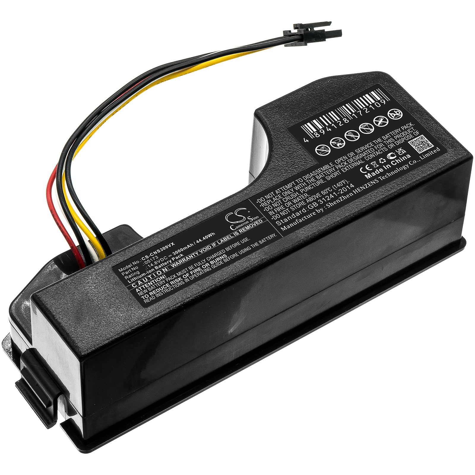 Li-ion, Vacuum Battery fits Panoramic 2690, Cecotec Conga 1690, 14.8V, 3000mAh Vacuum Cameron Sino Technology Limited
