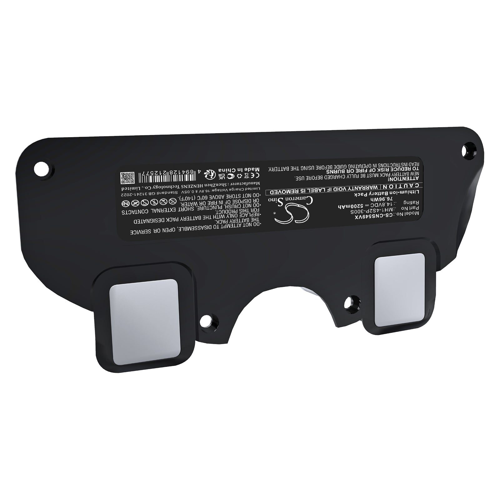 14.8V, Li-ion, 5200mAh, Battery fits Cecotec Conga 5090, Conga 5490, 76.96Wh Vacuum Cameron Sino Technology Limited