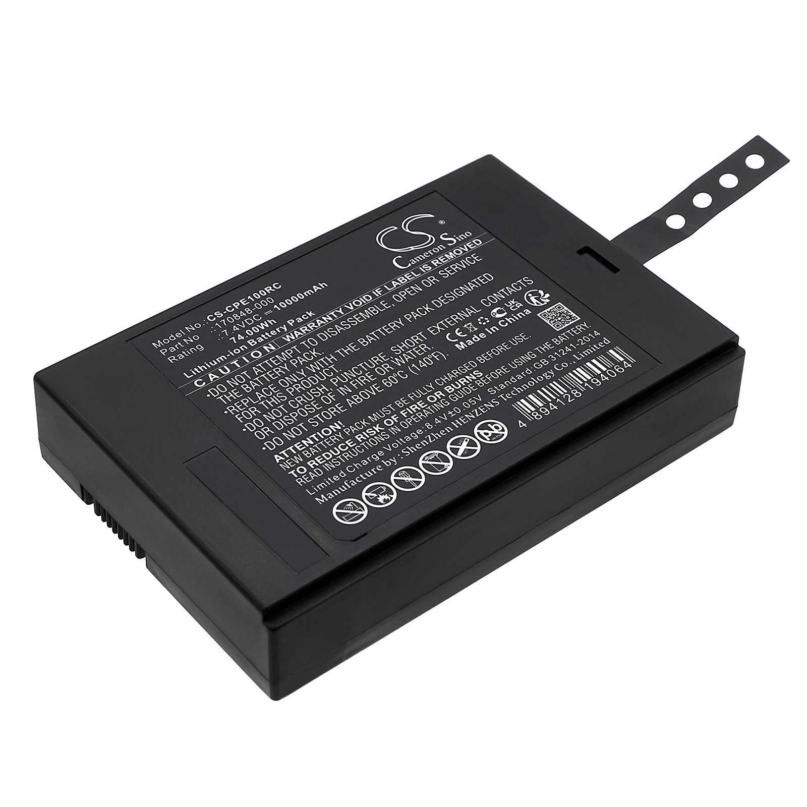Li-ion, Cable Modem Battery fits Cradlepoint E100 Lte Router, E110 Lte Router, 7.4V, 10000mAh Cable Modem Cameron Sino Technology Limited