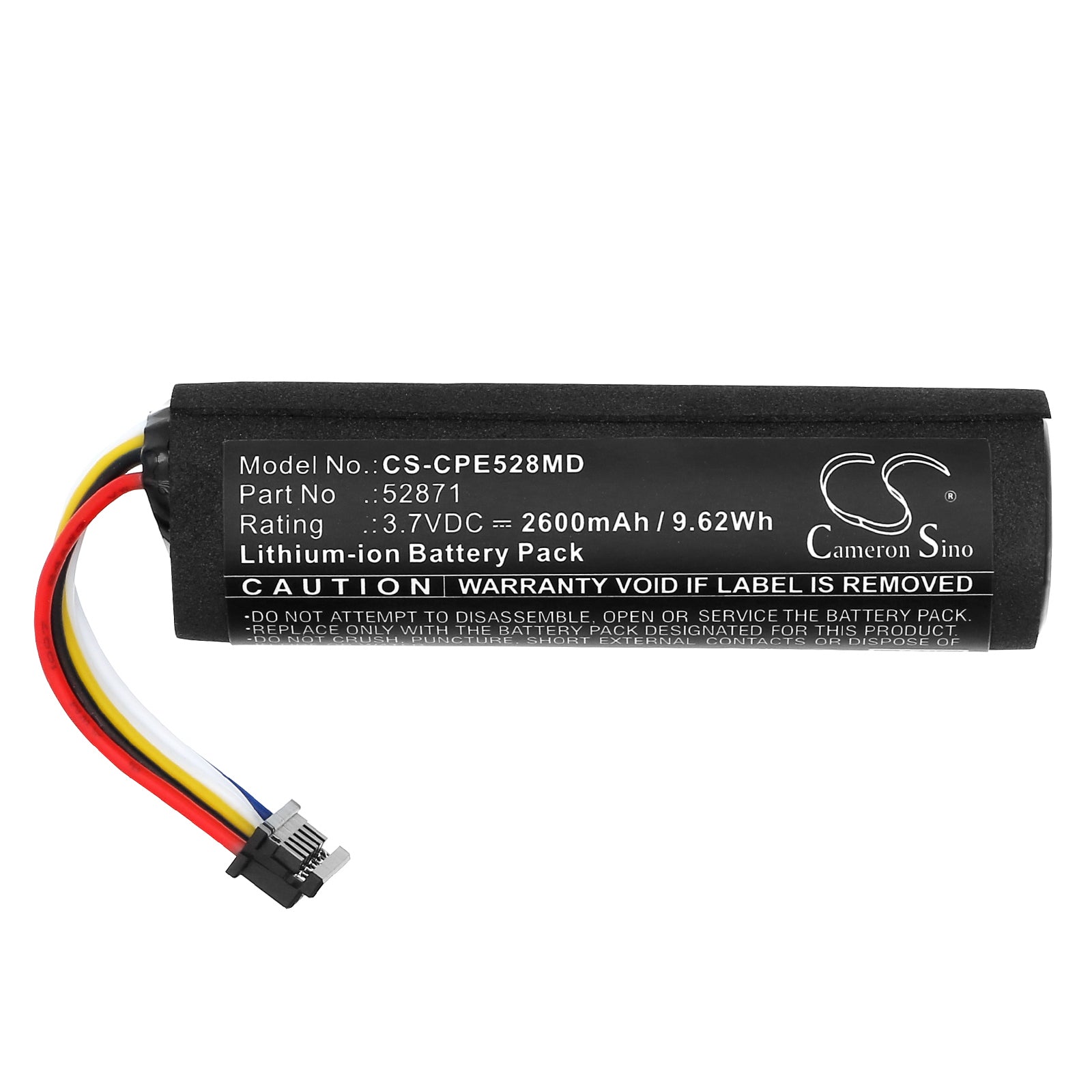 3.7V, Li-ion, 2600mAh, Battery fits Compat Ella 12272020, feeding pump, 9.62Wh Medical Cameron Sino Technology Limited