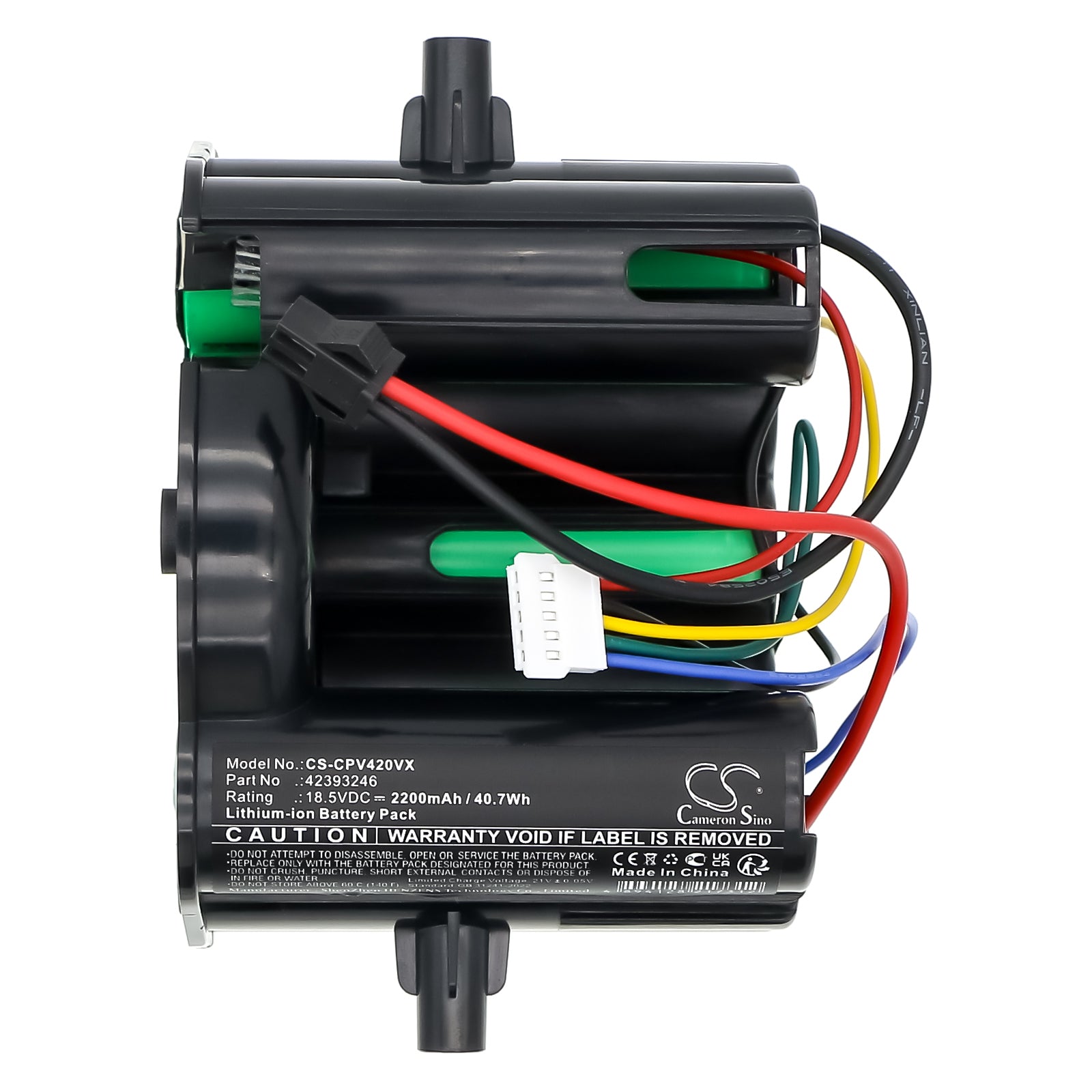 18.5V, Li-ion, 2200mAh, Battery fits Concept VP4135 (5 pin), VP4201 (5 pin), 40.7Wh Vacuum Cameron Sino Technology Limited
