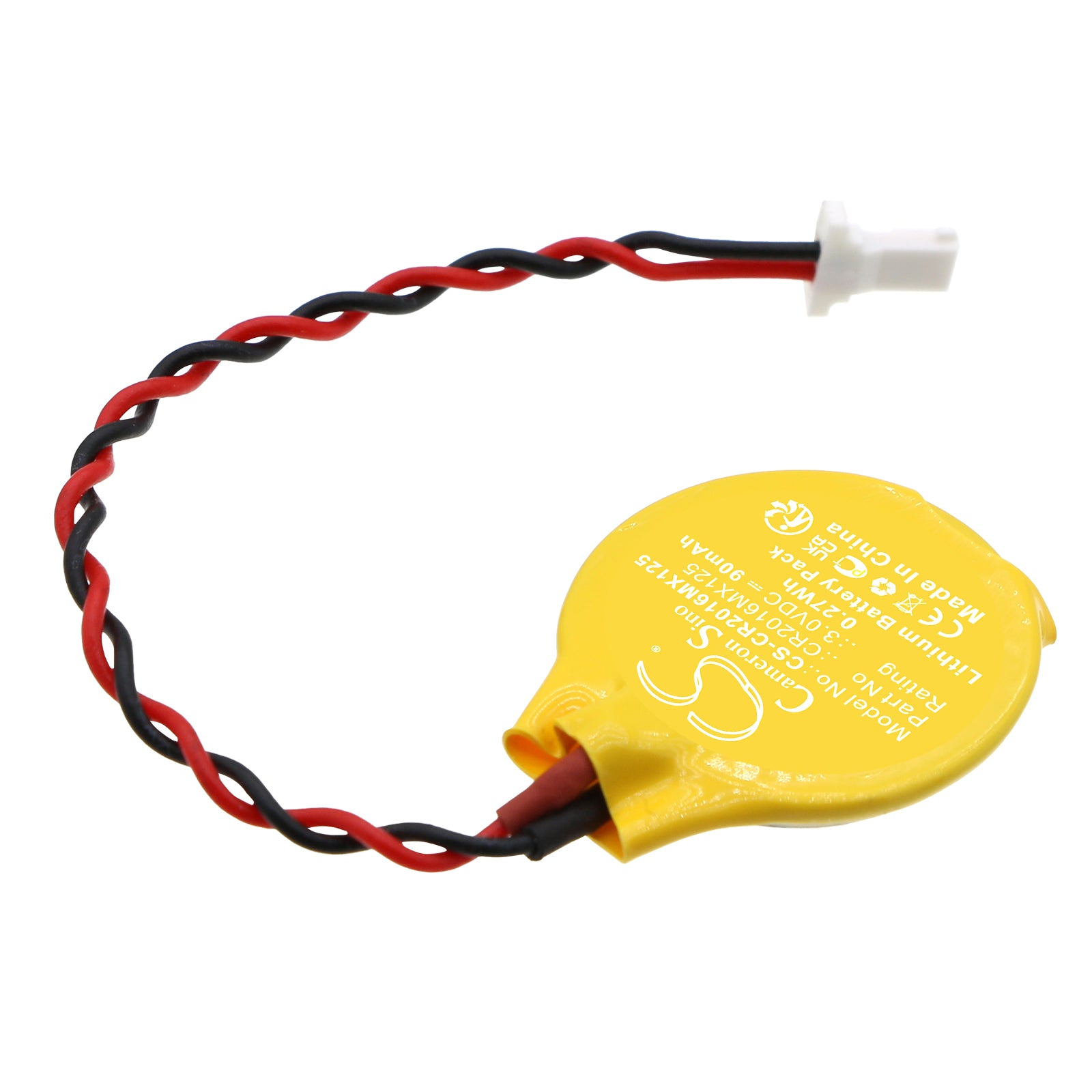 Lithium, Battery Pack Battery fits Cameron Sino Technologies, 3.0V, 90mAh Battery Pack Cameron Sino Technology Limited
