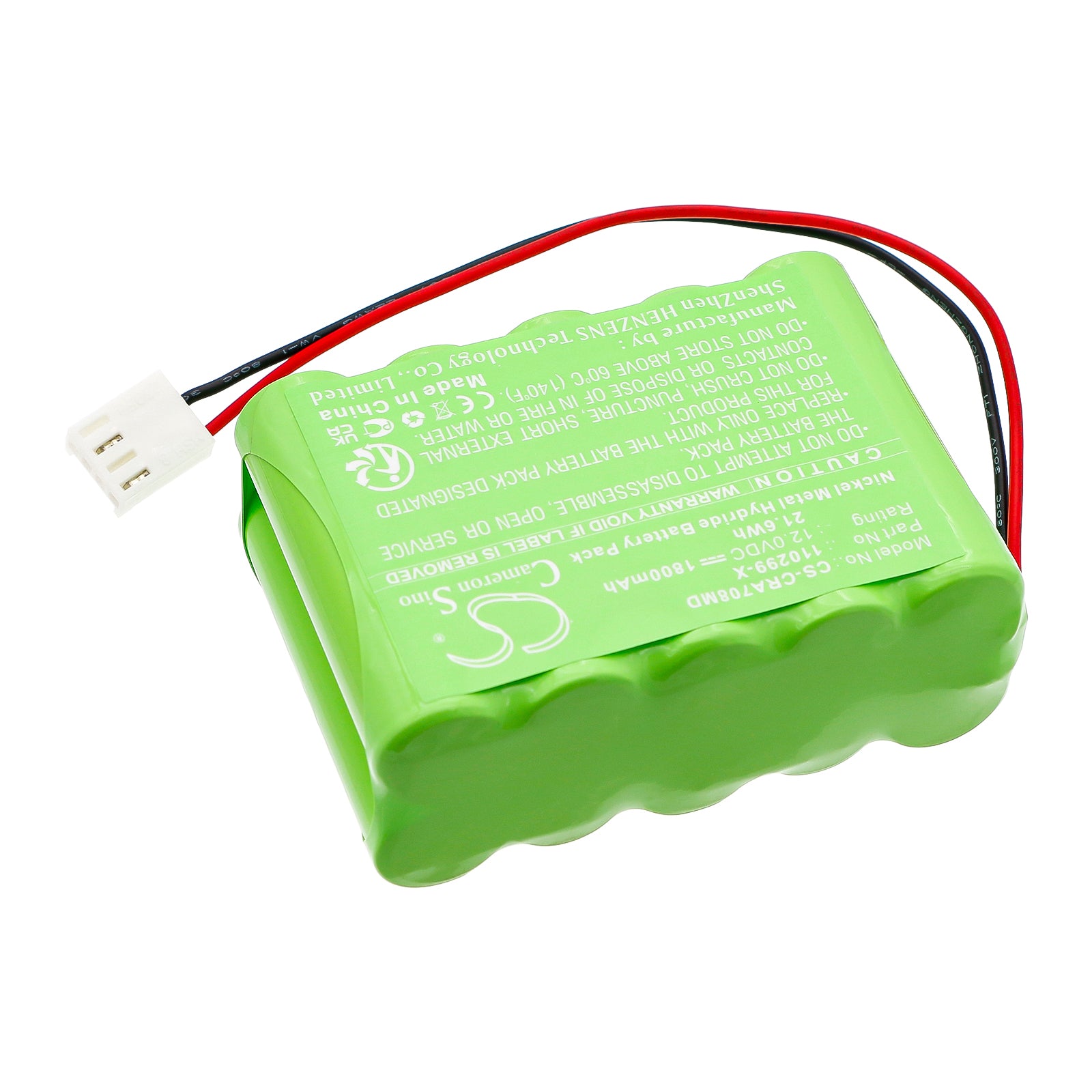 12V, Ni-MH, 1800mAh, Battery fits Codan A707V, A708V, 21.6Wh Medical Cameron Sino Technology Limited