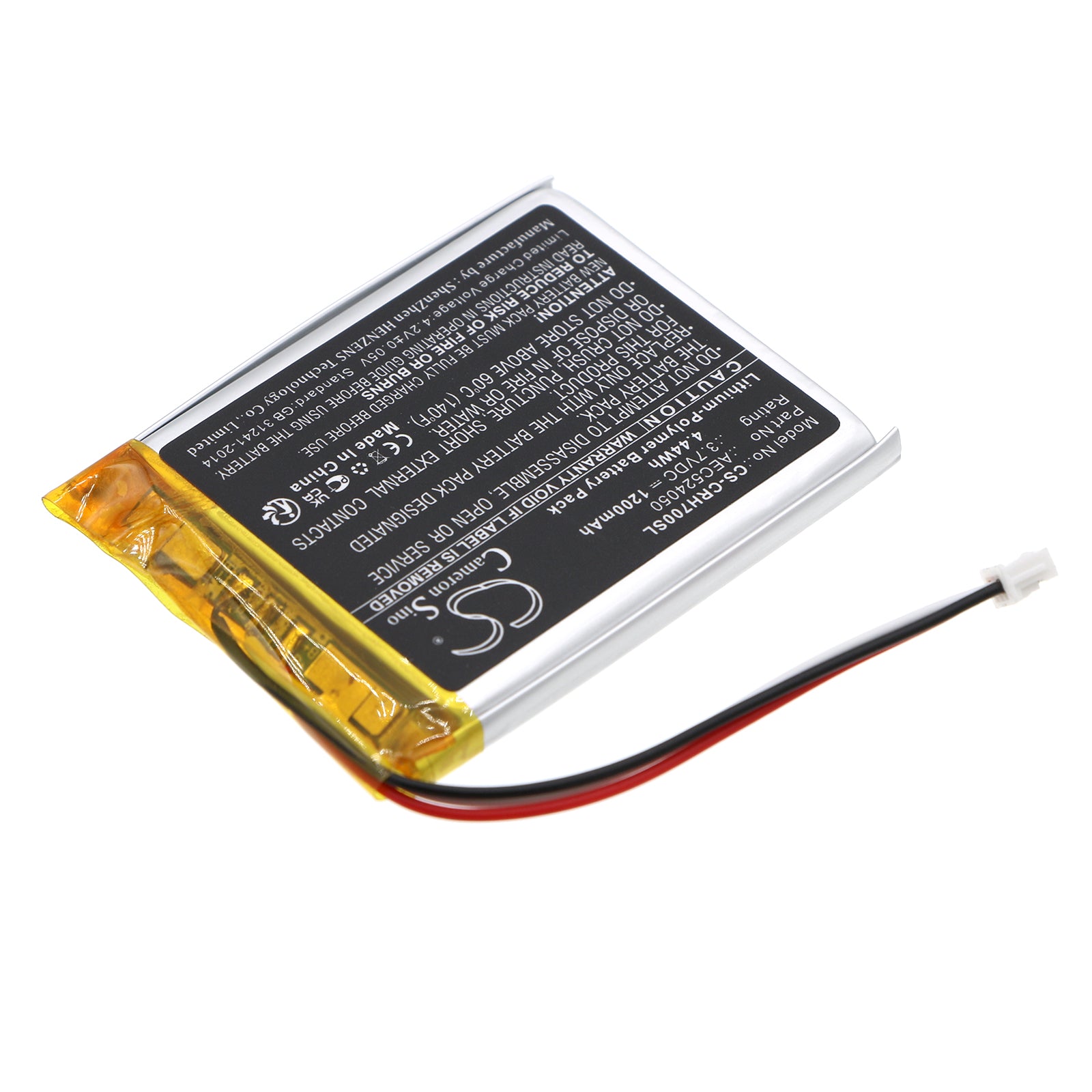 Li-Polymer, Wireless Headset Battery fits Corsair Hs70 Se Void Pro Rgb, Hs70se, 3.7V, 1200mAh Wireless Headset Cameron Sino Technology Limited