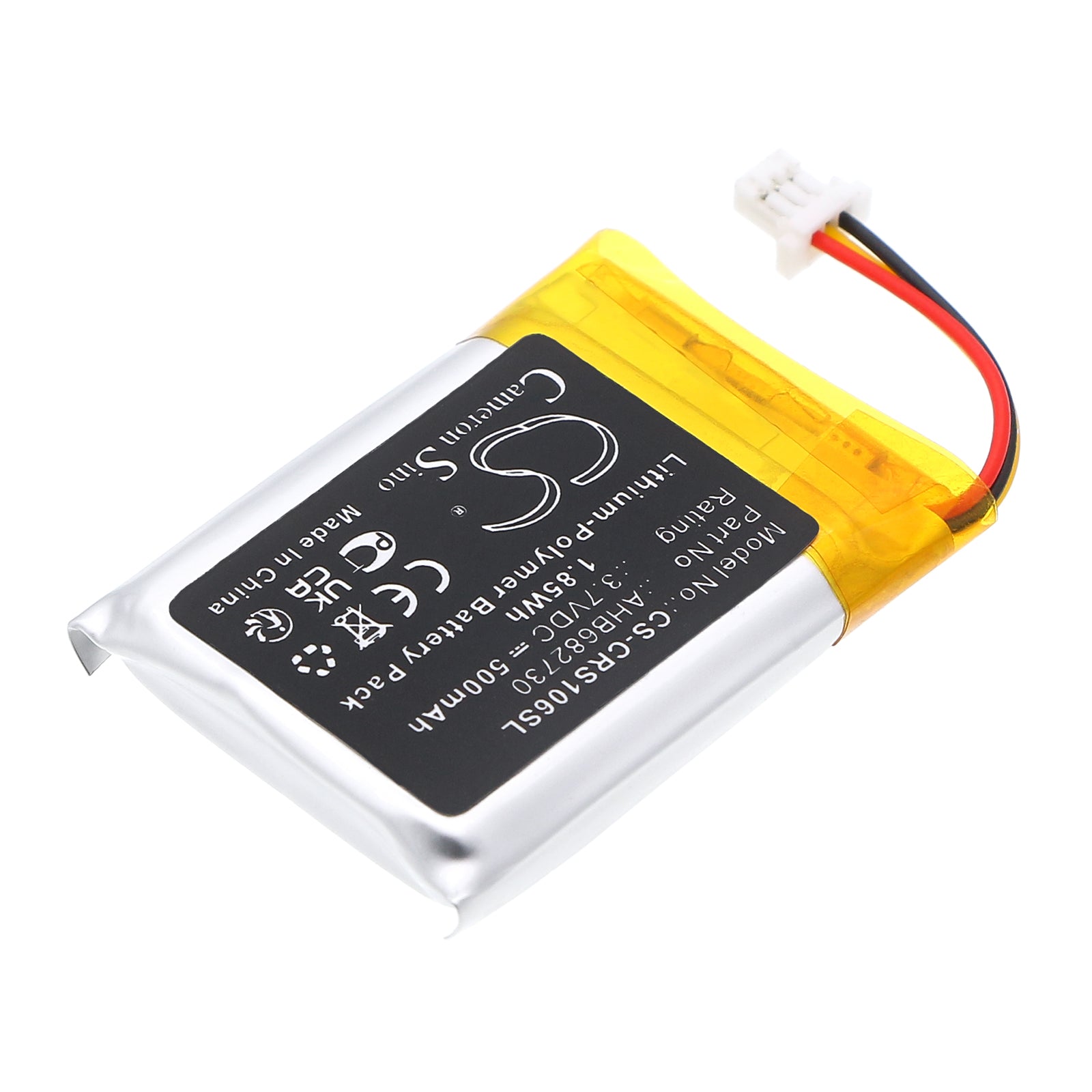 3.7V, Li-Polymer, 500mAh, Battery fits Corsair RGP0106, Sabre Wireless Gaming Mouse, 1.85Wh Keyboard,Mouse Cameron Sino Technology Limited