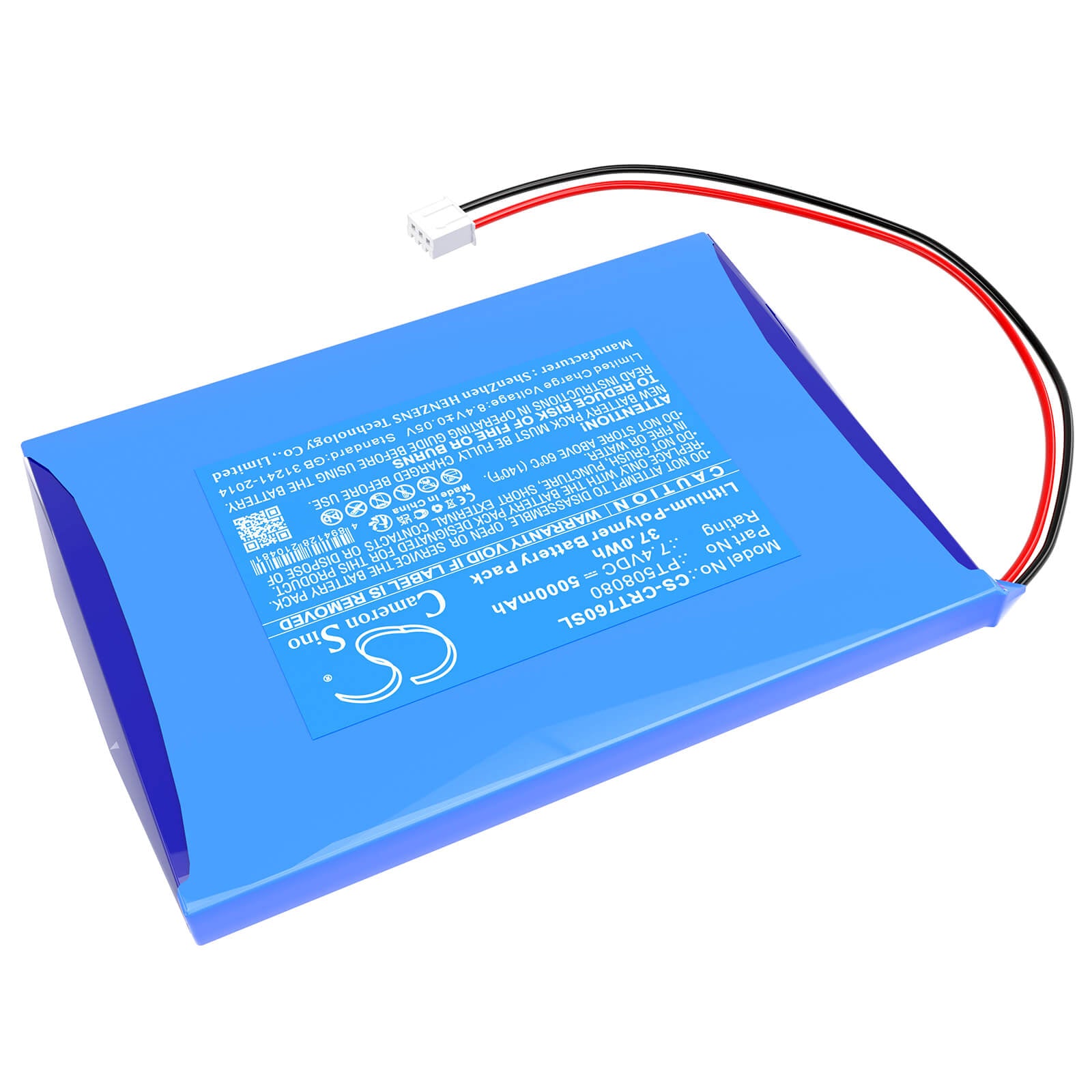 Li-Polymer, Alarm System Battery fits Creator St-7600, St-7600c Wireless Touch Screen, 7.4V, 5000mAh Alarm System Cameron Sino Technology Limited
