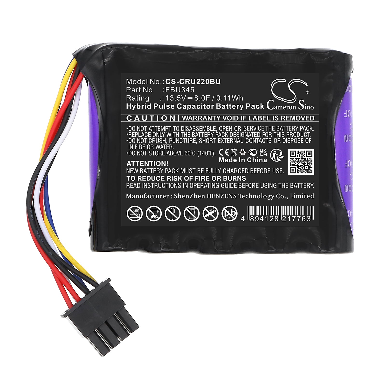 13.5V, HPC, 8F, Battery fits Cisco 9265CV, 9266CV, 0.11Wh PLC Cameron Sino Technology Limited