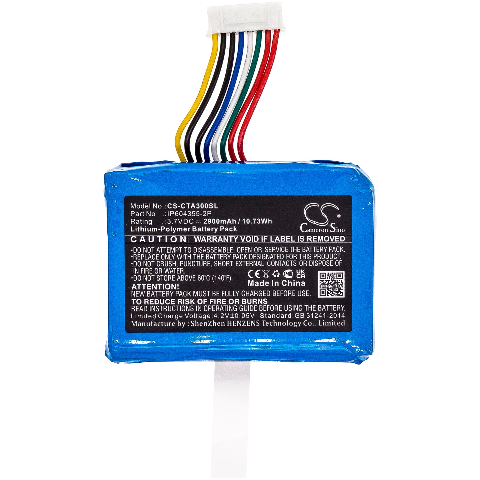 Li-Polymer, Payment Terminal Battery fits Castles V3, Vega3000-3g, 3.7V, 2900mAh Payment Terminal Cameron Sino Technology Limited