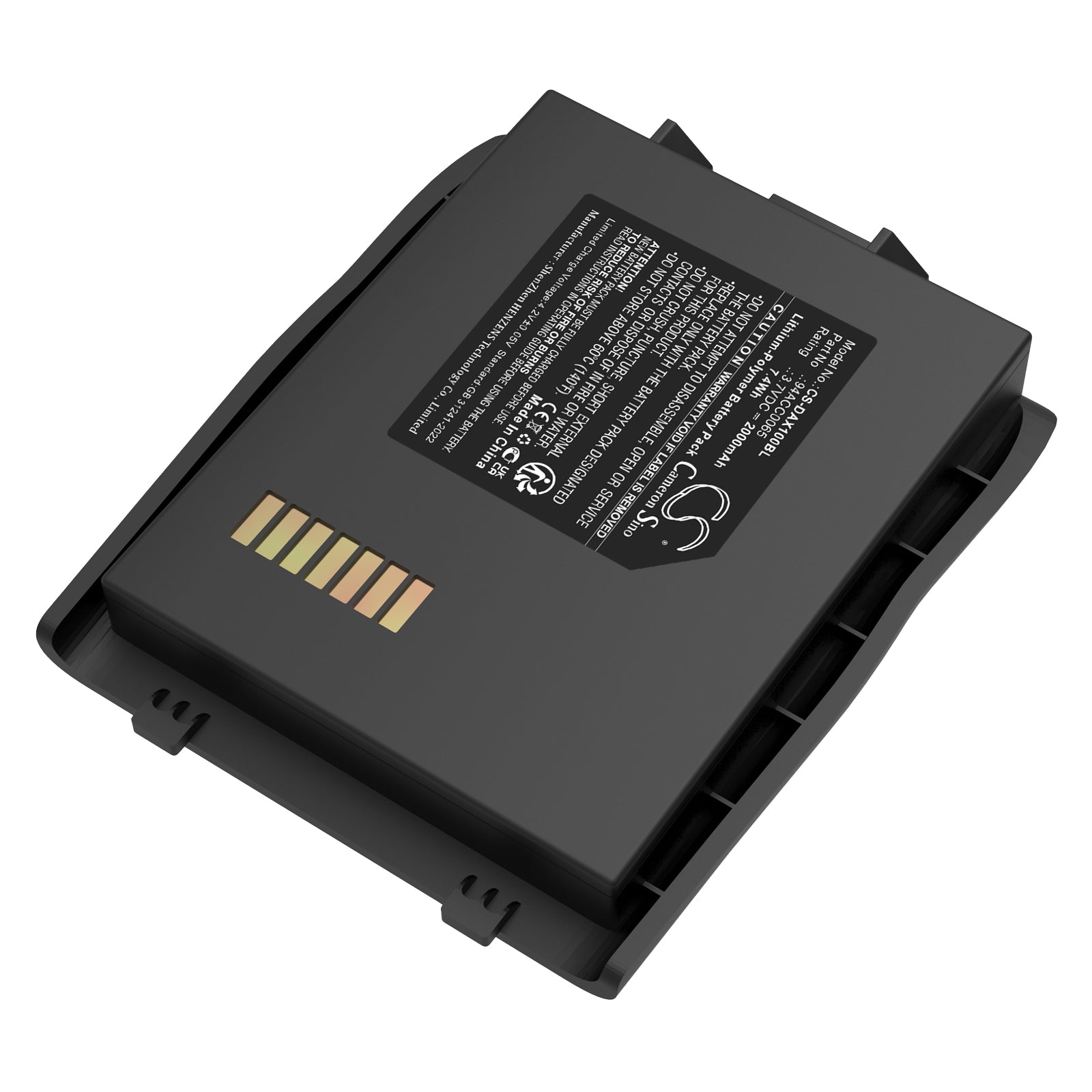 3.7V, Li-Polymer, 2000mAh, Battery fits Datalogic LYNX, 7.4Wh Barcode Scanner Cameron Sino Technology Limited