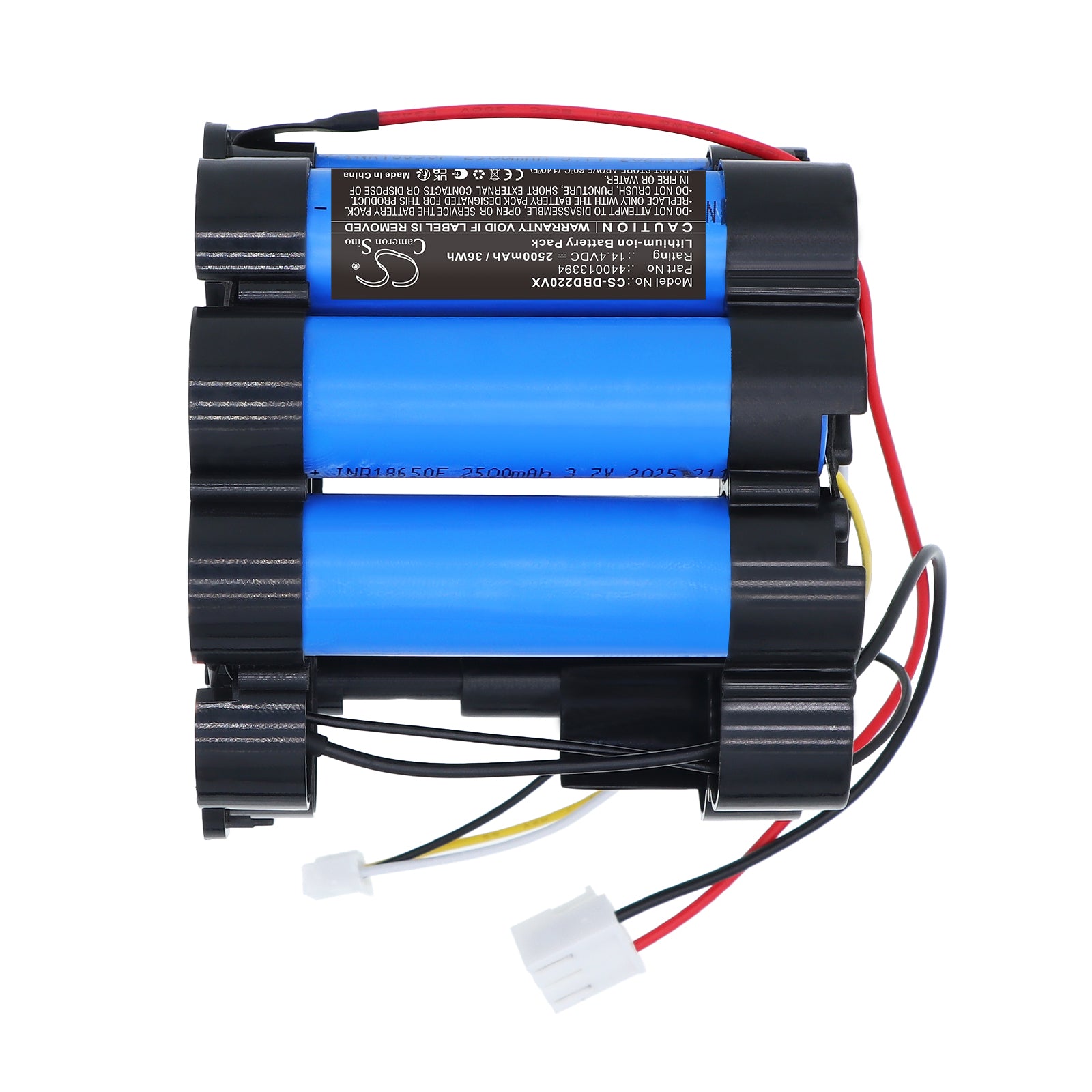 14.4V, Li-ion, 2500mAh, Battery fits Dirt Devil BD22052, Power Swerve Pet Vacuum, 36Wh Vacuum Cameron Sino Technology Limited