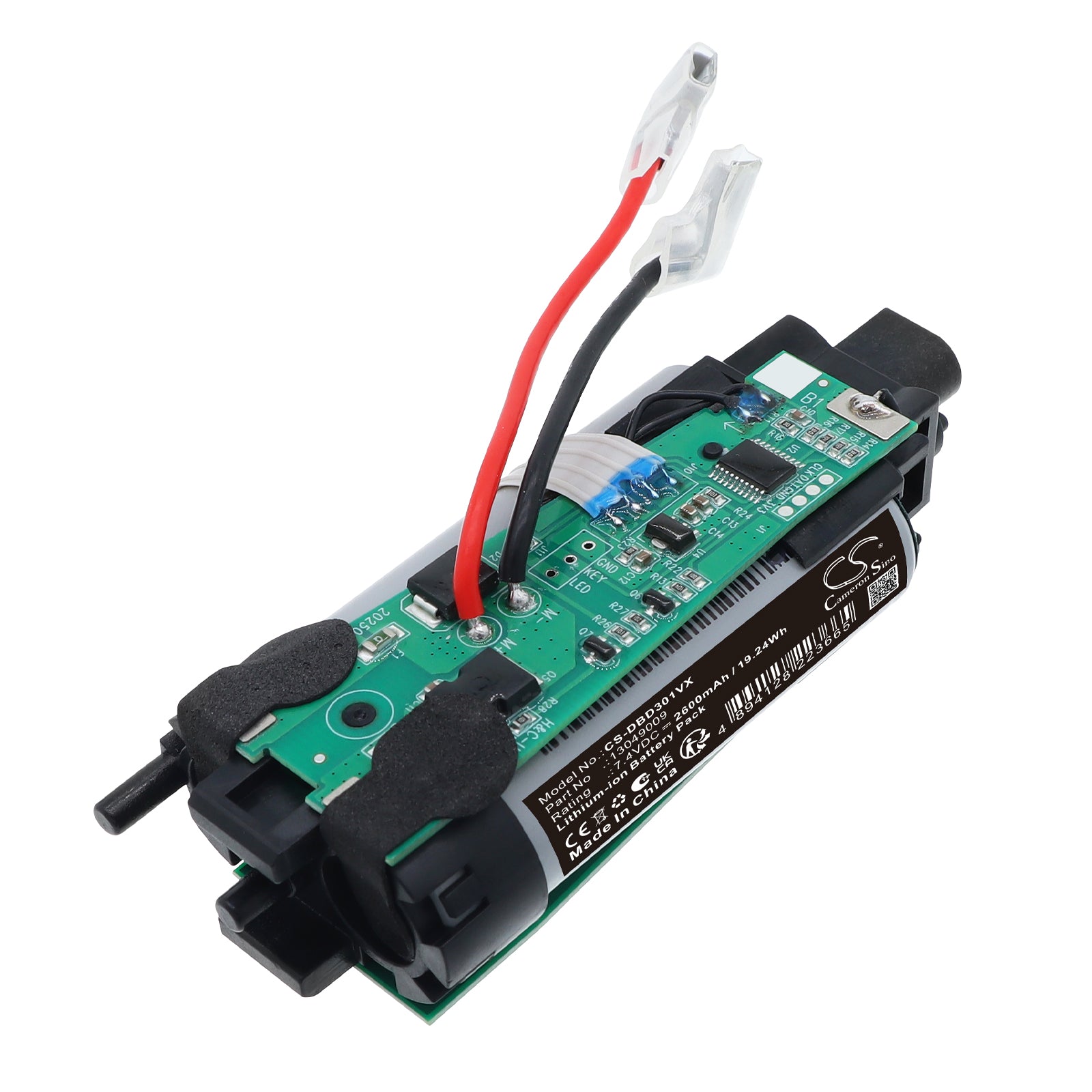 7.4V, Li-ion, 2600mAh, Battery fits Dirt Devil BD30100, BD30100V, 19.24Wh Vacuum Cameron Sino Technology Limited