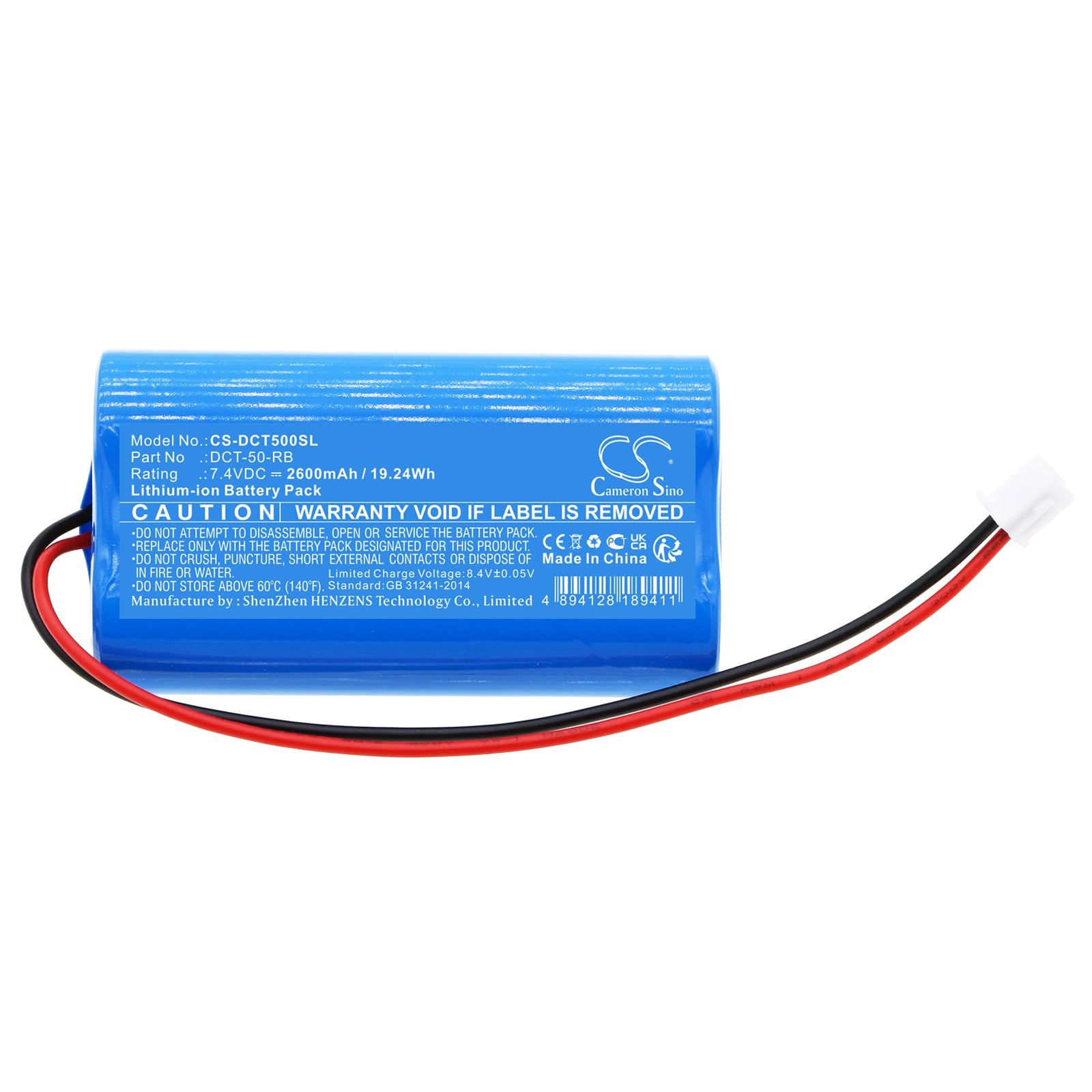 Li-ion, Electronic Scales Battery fits Tree Dct-50, 7.4V, 2600mAh Electronic Scales Cameron Sino Technology Limited
