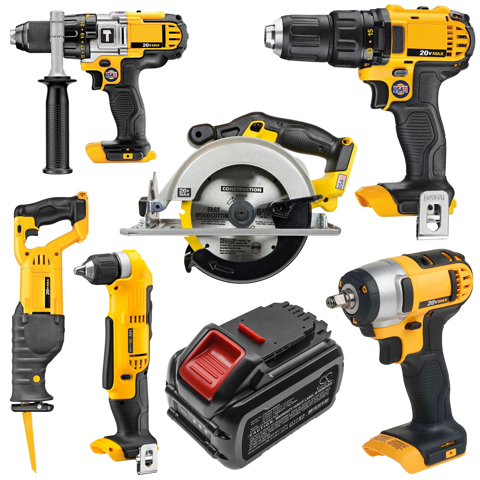 Li-ion, Power Tools Battery fits Dewalt 120v Max, 12v Max Li-ion, 20.0V, 9000mAh Power Tools Cameron Sino Technology Limited