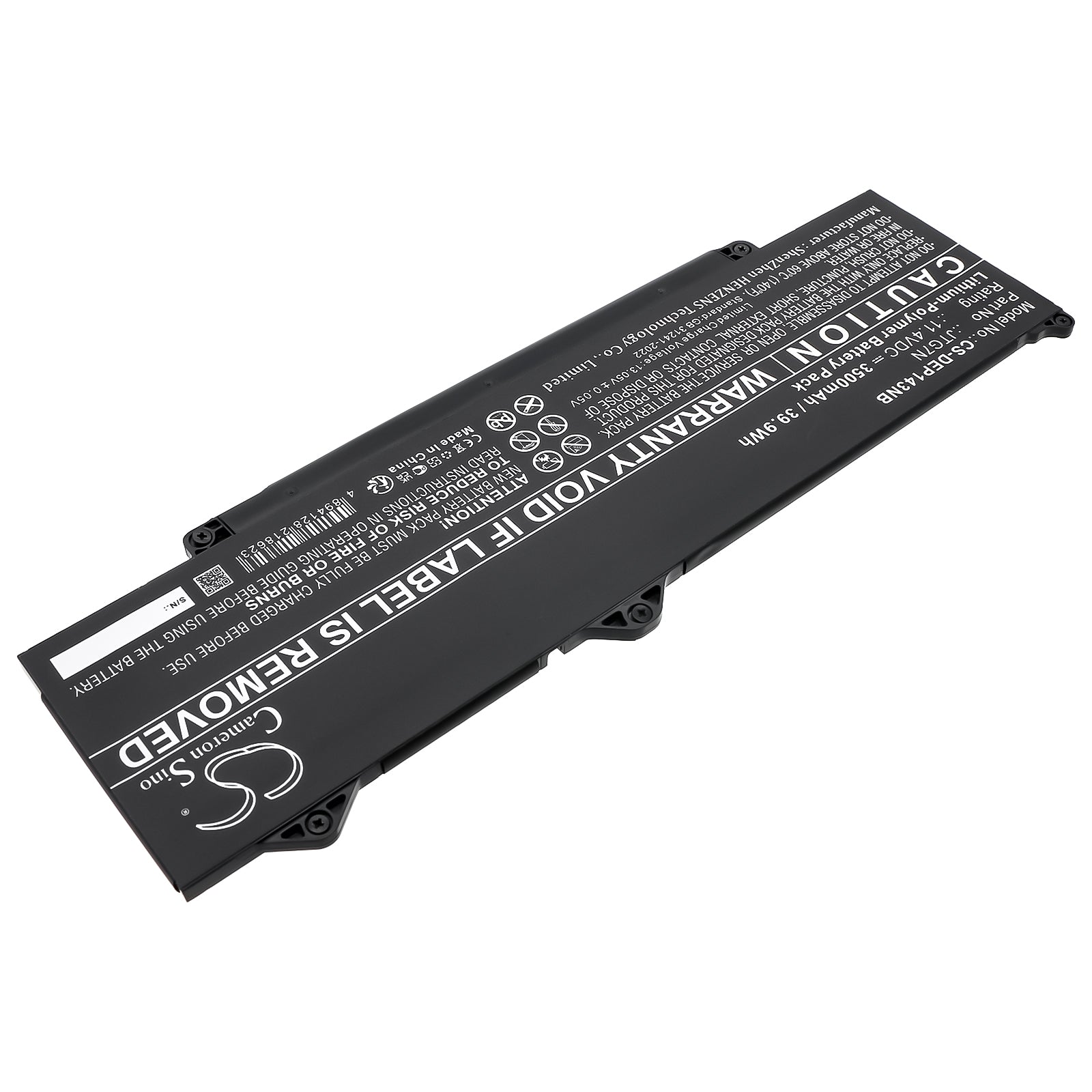 11.4V, Li-Polymer, 3500mAh, Battery fits Dell Latitude 13 5340, Latitude 14 3440 DDR4, 39.9Wh Notebook, Laptop Cameron Sino Technology Limited