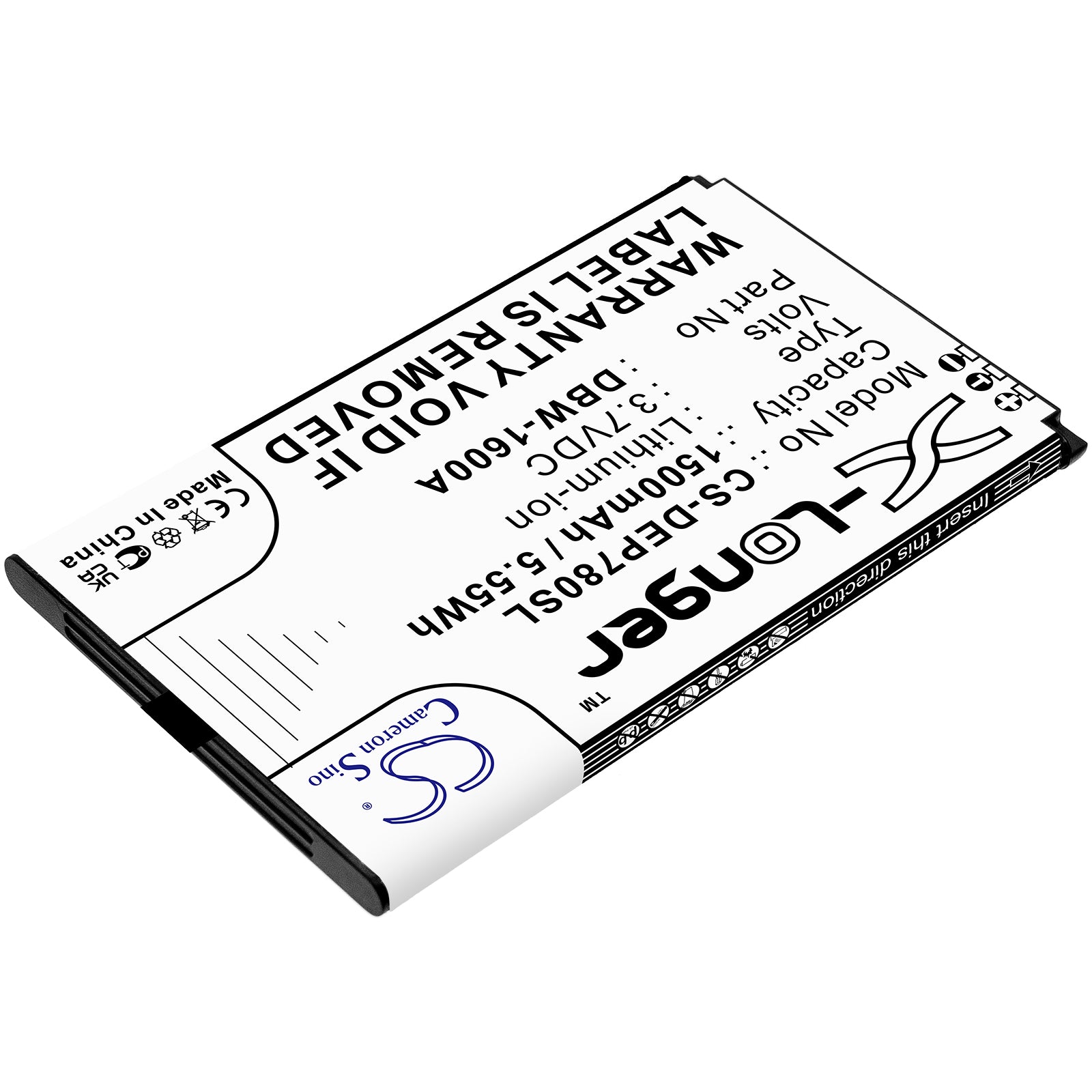 Li-ion, Mobile, SmartPhone Battery fits Doro 7010, 7011, 3.7V, 1500mAh Mobile, SmartPhone Cameron Sino Technology Limited