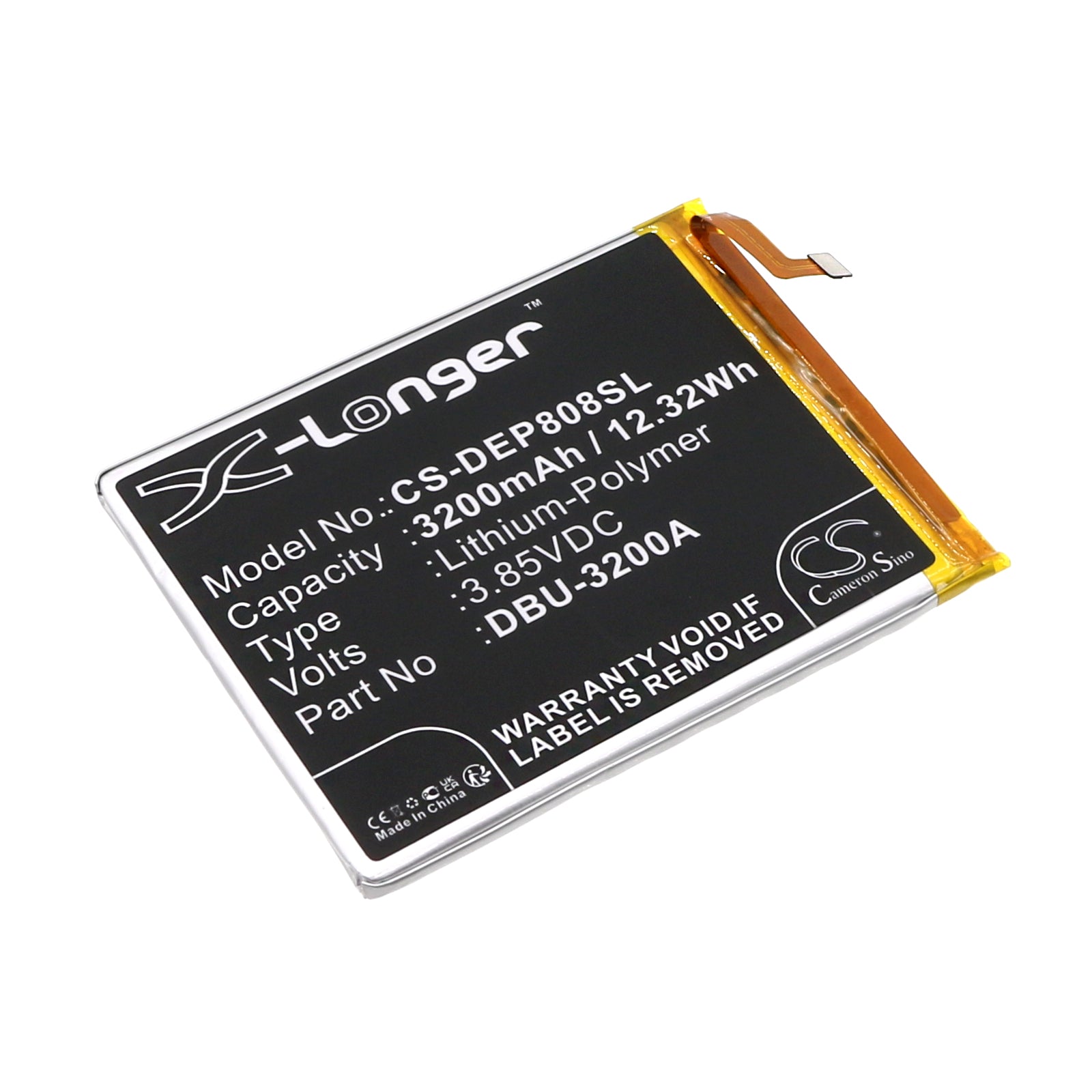 Li-Polymer, Mobile, SmartPhone Battery fits Doro 8050, 8080, 3.85V, 3200mAh Mobile, SmartPhone Cameron Sino Technology Limited