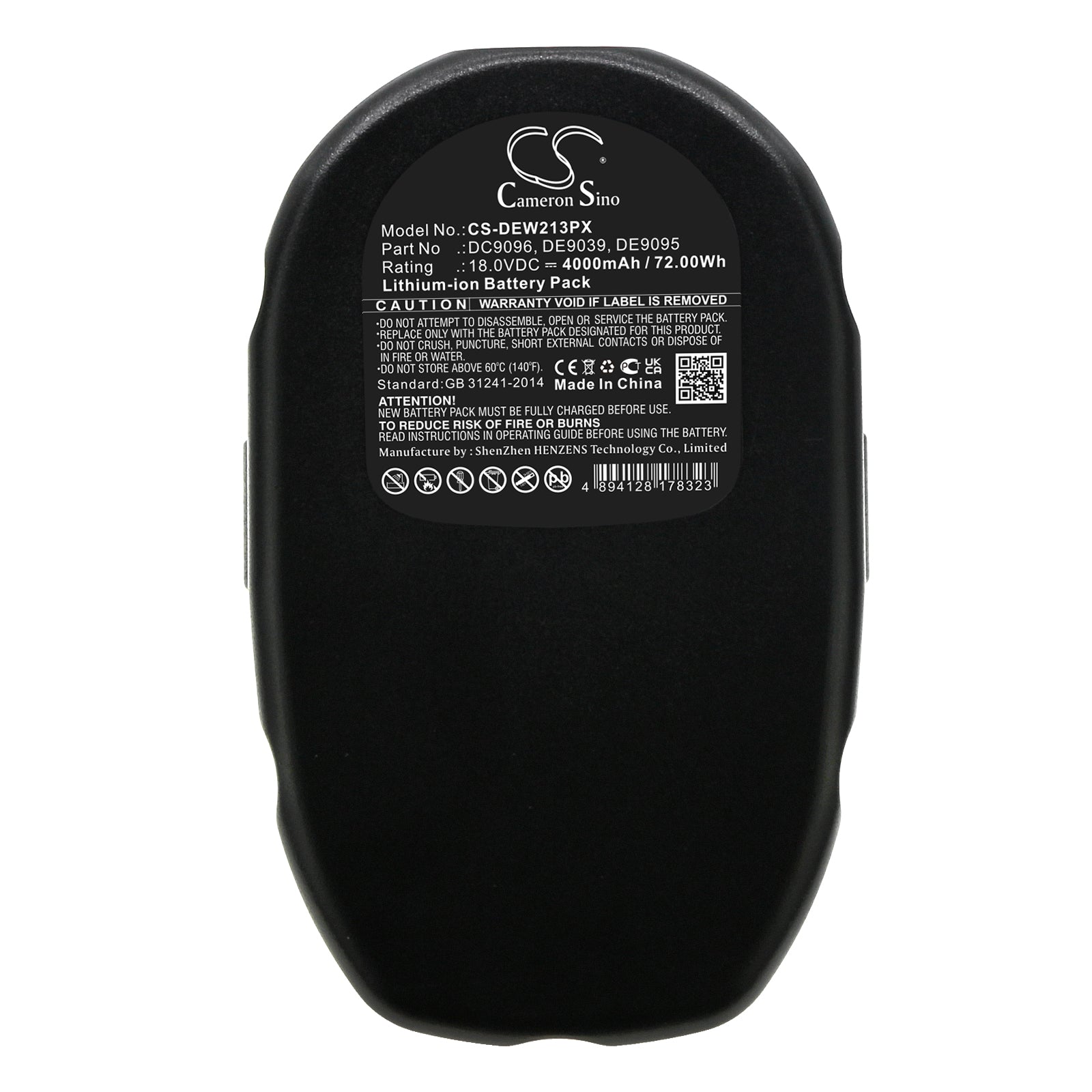 Li-ion, Power Tools Battery fits Dewalt Dc020, Dc212, 18.0V, 4000mAh Power Tools Cameron Sino Technology Limited