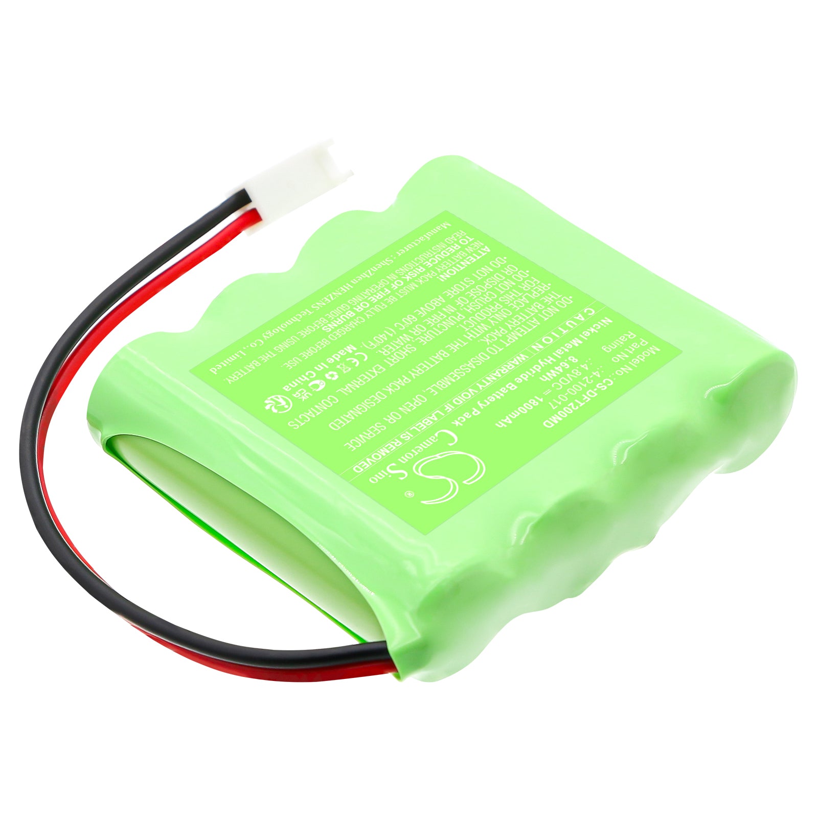 4.8V, Ni-MH, 1800mAh, Battery fits Delfi PTS System 2000, Portable Tourniquet, 8.64Wh Medical Cameron Sino Technology Limited