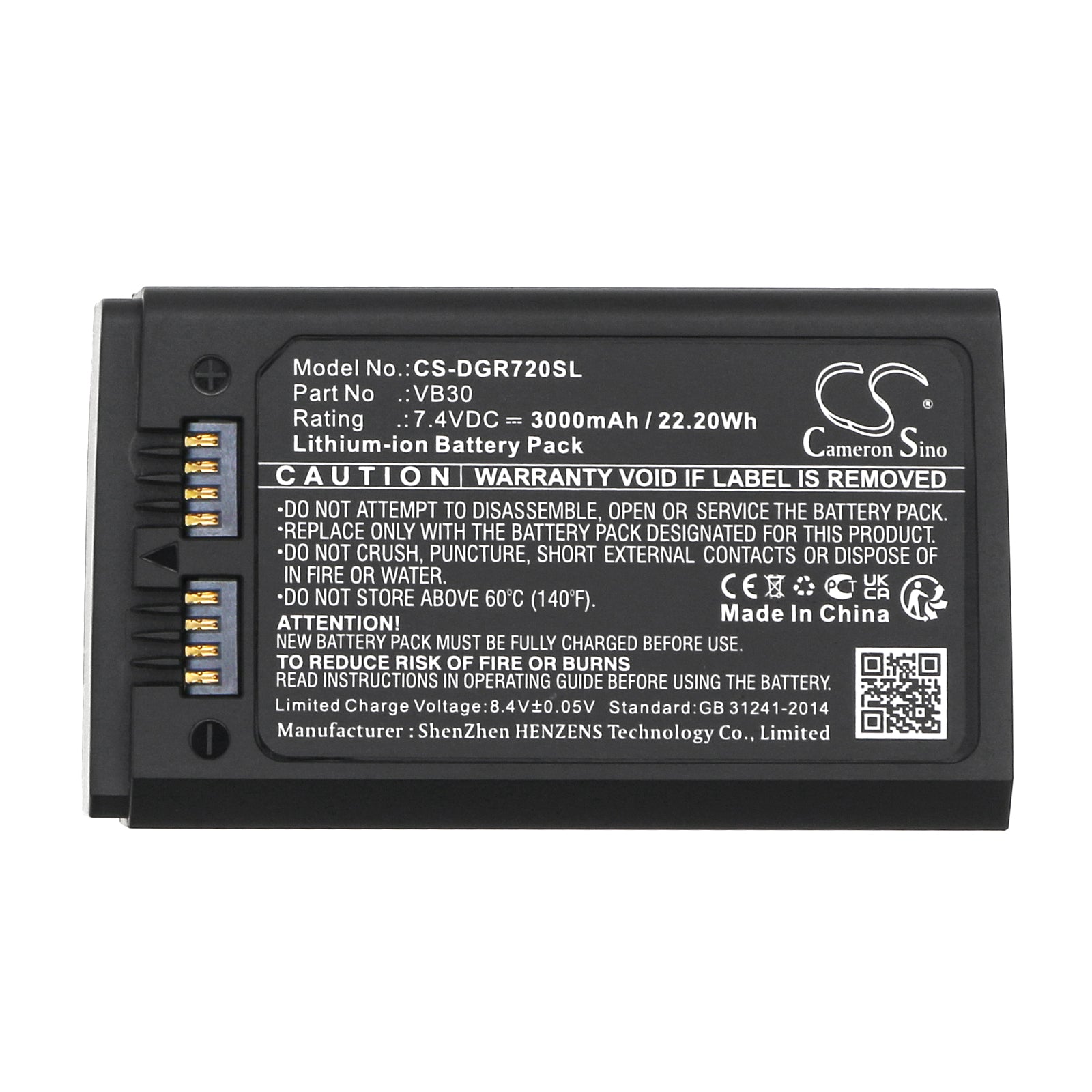 Li-ion, Strobe Lighting Battery fits Godox Ad100 Pro, Mf-r76, 7.4V, 3000mAh Strobe Lighting Cameron Sino Technology Limited