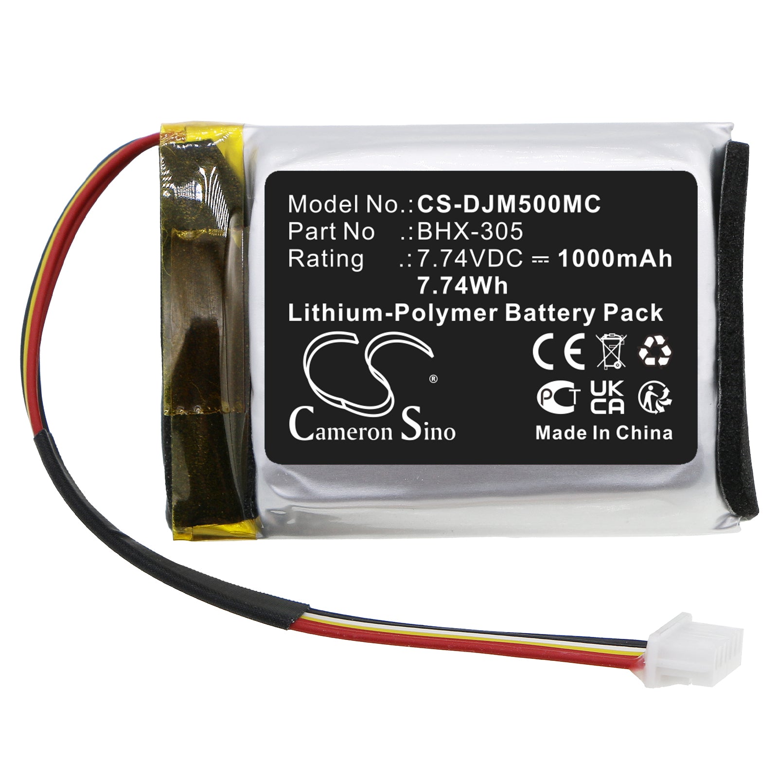 Li-Polymer, Camera Battery fits Dji Om5, Osmo Mobile 5, 7.74V, 1000mAh Camera Cameron Sino Technology Limited