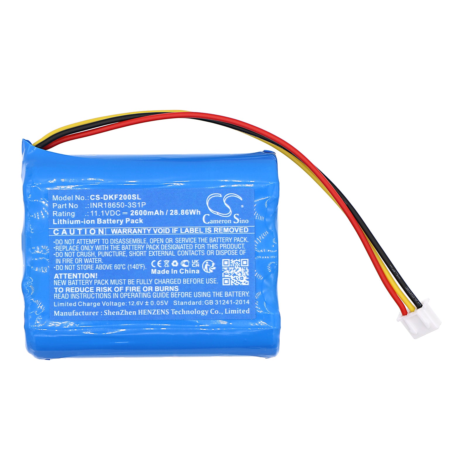Li-ion, Speaker Battery fits Dockin D Fine, D Fine 2, 11.1V, 2600mAh Speaker Cameron Sino Technology Limited