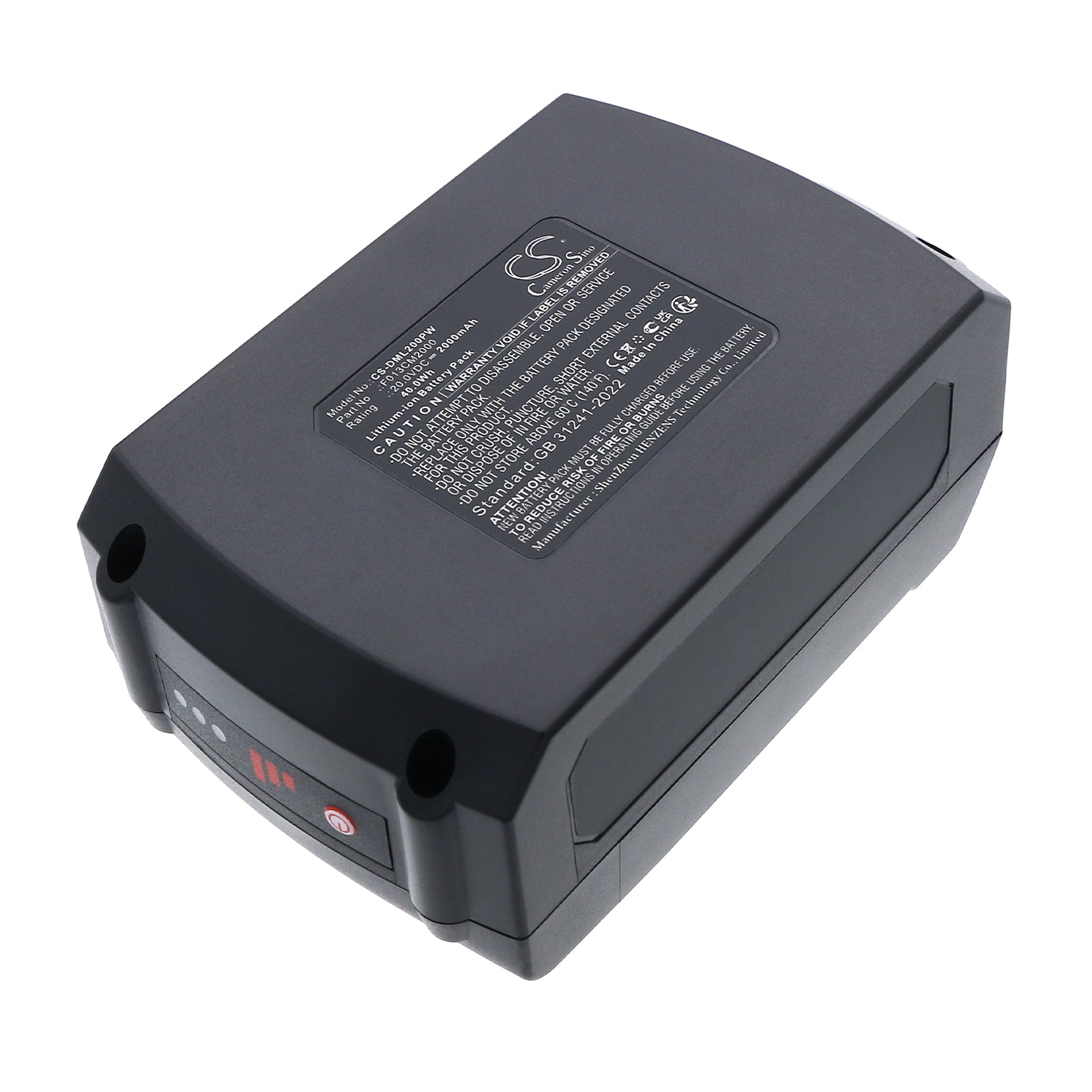 20V, Li-ion, 2000mAh, Battery fits Dremel MM20V, MM20V-02 Cordless Oscillating Multi-Tool, 40Wh Power Tools Cameron Sino Technology Limited