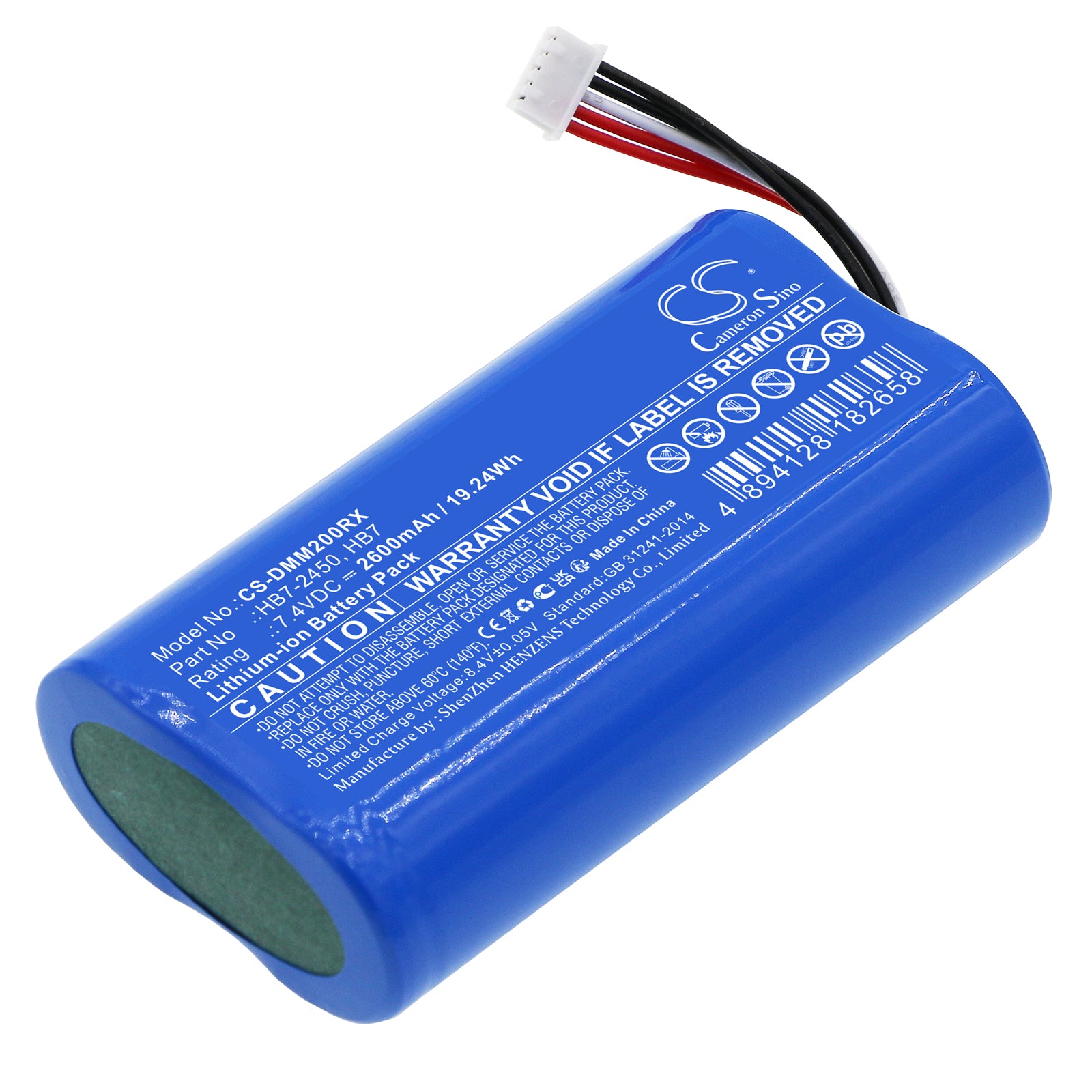 Li-ion, Remote Controller Battery fits Dji Mavic Mini 2 Remote Controller, 7.4V, 2600mAh Remote Controller Cameron Sino Technology Limited