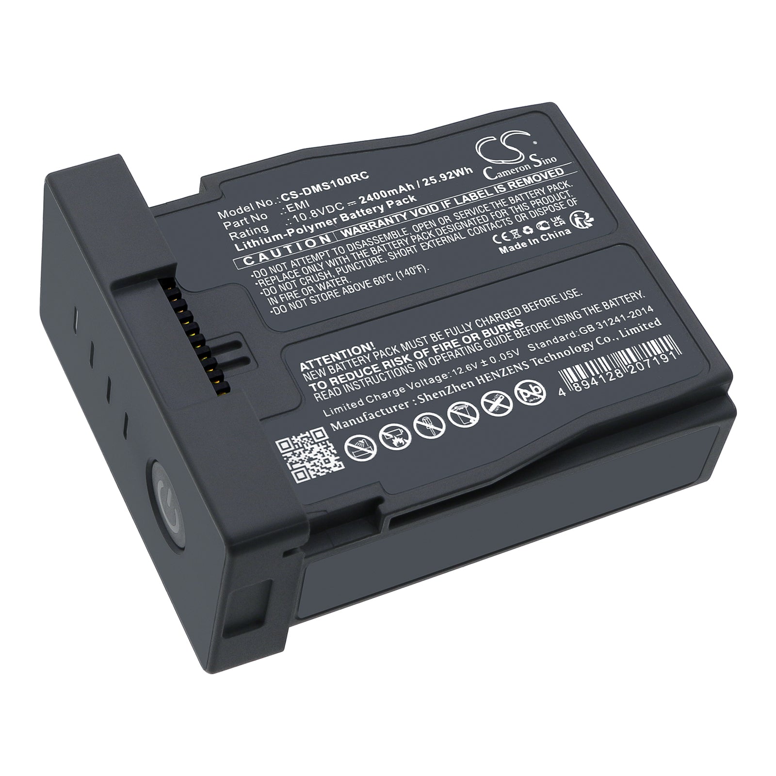 Li-Polymer, Robot Battery fits Dji Robomaster S1, 10.8V, 2400mAh Robot Cameron Sino Technology Limited