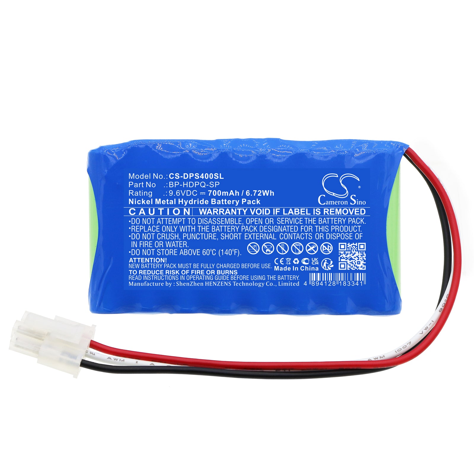 Ni-MH, Equipment, Survey, Test Battery fits Dranetz Hdpq-sp-guide, Hdpq-sp-visa, 9.6V, 700mAh Equipment, Survey, Test Cameron Sino Technology Limited