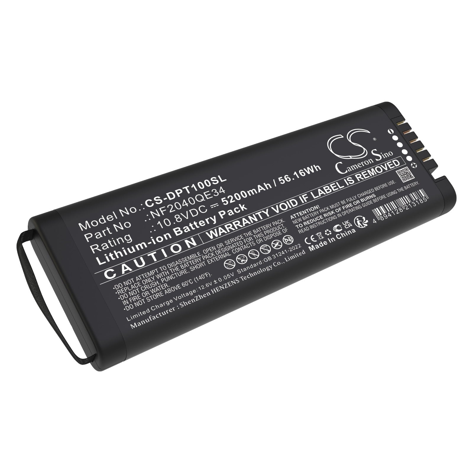 10.8V, Li-ion, 5200mAh, Battery fits Defelsko PosiTest HHD | Keysight U1610A, U1620A | Rohde & Schwarz FPH-B29 , 56.16Wh Equipment, Survey, Test Cameron Sino Technology Limited