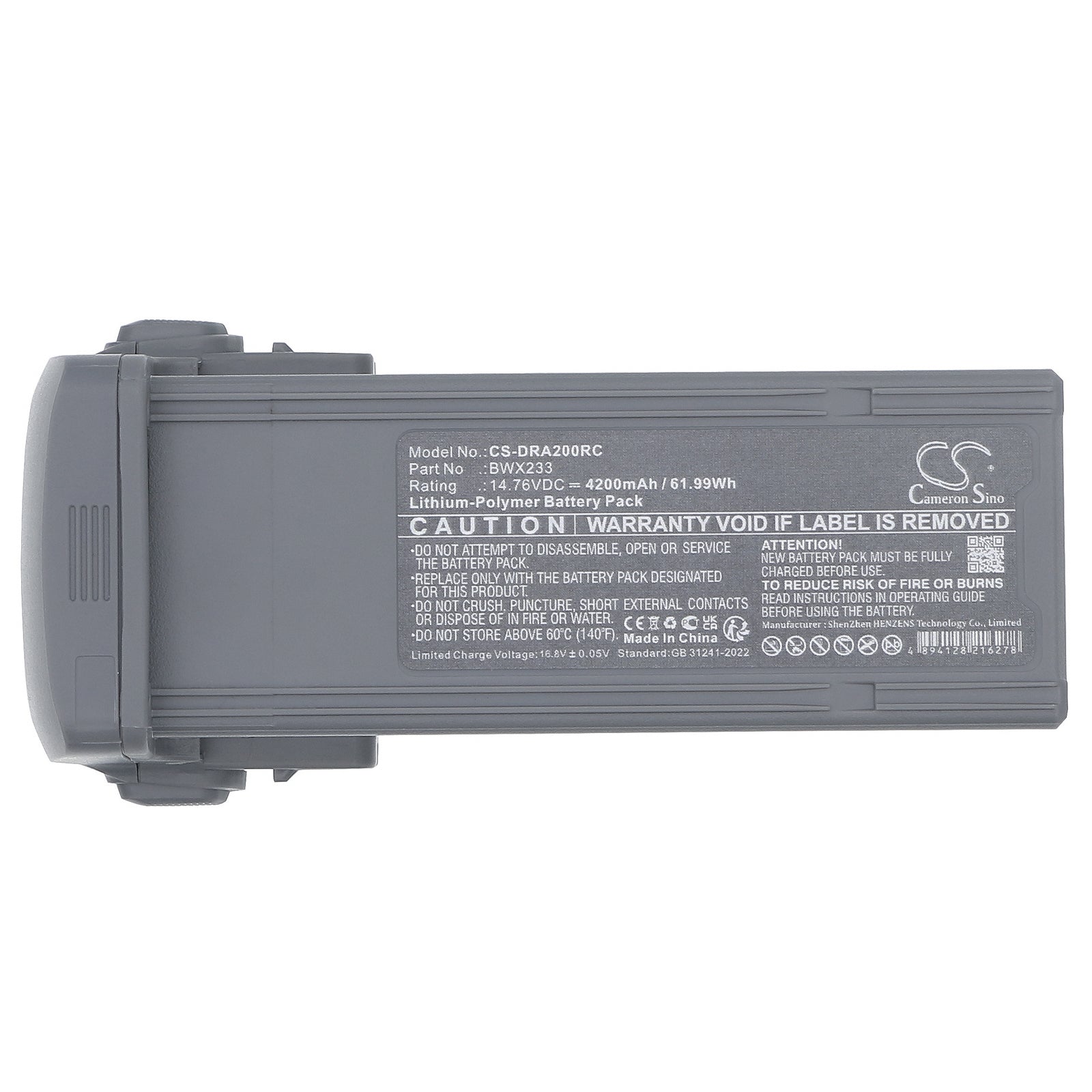 14.76V, , , Battery fits DJI Air 3, Air 3S, Drones Cameron Sino Technology Limited
