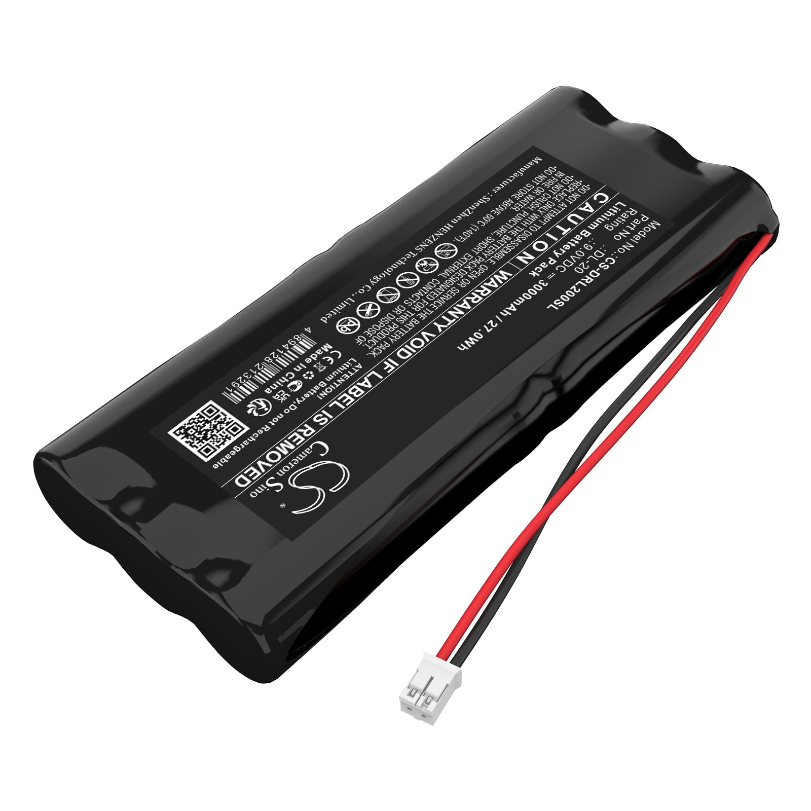 9V, Lithium, 3000mAh, Battery fits Intellikey 100225, PT00212L, 27Wh Door Lock Cameron Sino Technology Limited