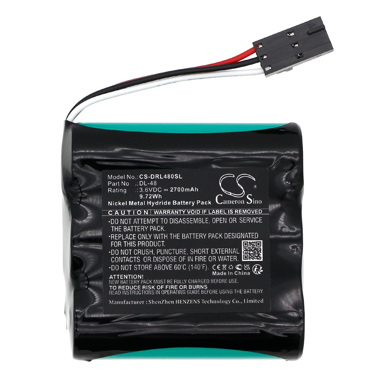 3.6V, Ni-MH, 2700mAh, Battery fits Saflock A28980, 9.72Wh Door Lock Cameron Sino Technology Limited