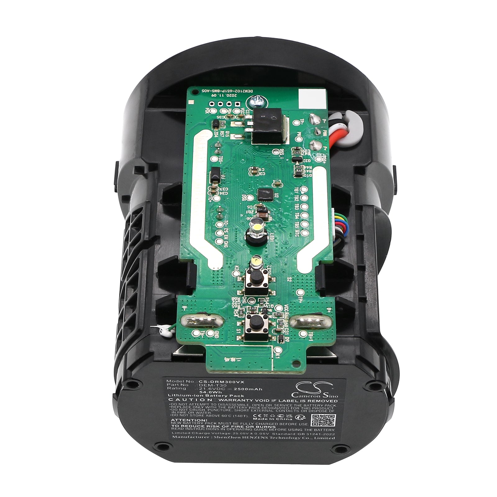 21.6V, Li-ion, 2500mAh, Battery fits Deerma DEM-T30, 54Wh Vacuum Cameron Sino Technology Limited
