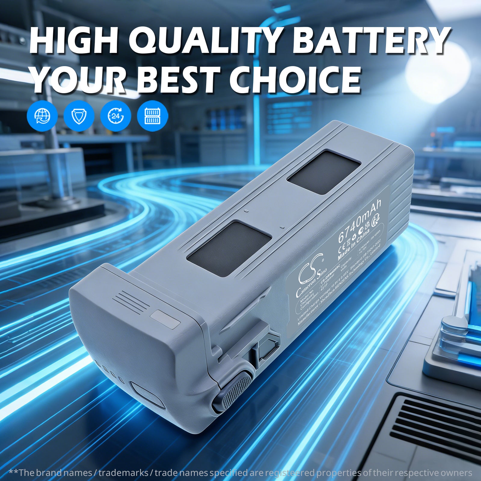 14.76V, Battery fits DJI Matrice 4, Matrice 4T, 6740mAh Drones Cameron Sino Technology Limited